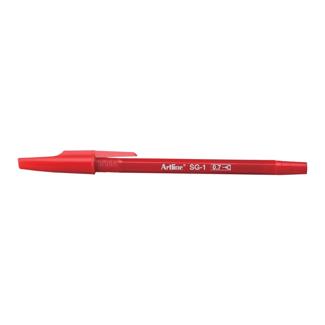 1 Artline SG-1 Ballpoint Pen 0.7mm Red, 1 of 1