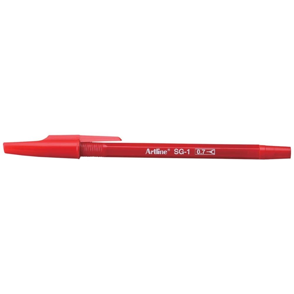 1 Artline SG-1 Ballpoint Pen 0.7mm Red, 1 of 1