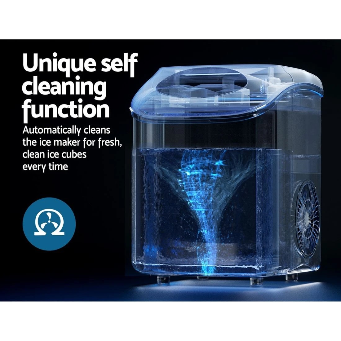 7 Devanti 15kg Nugget Ice Maker Machine - Black, 7 of 7