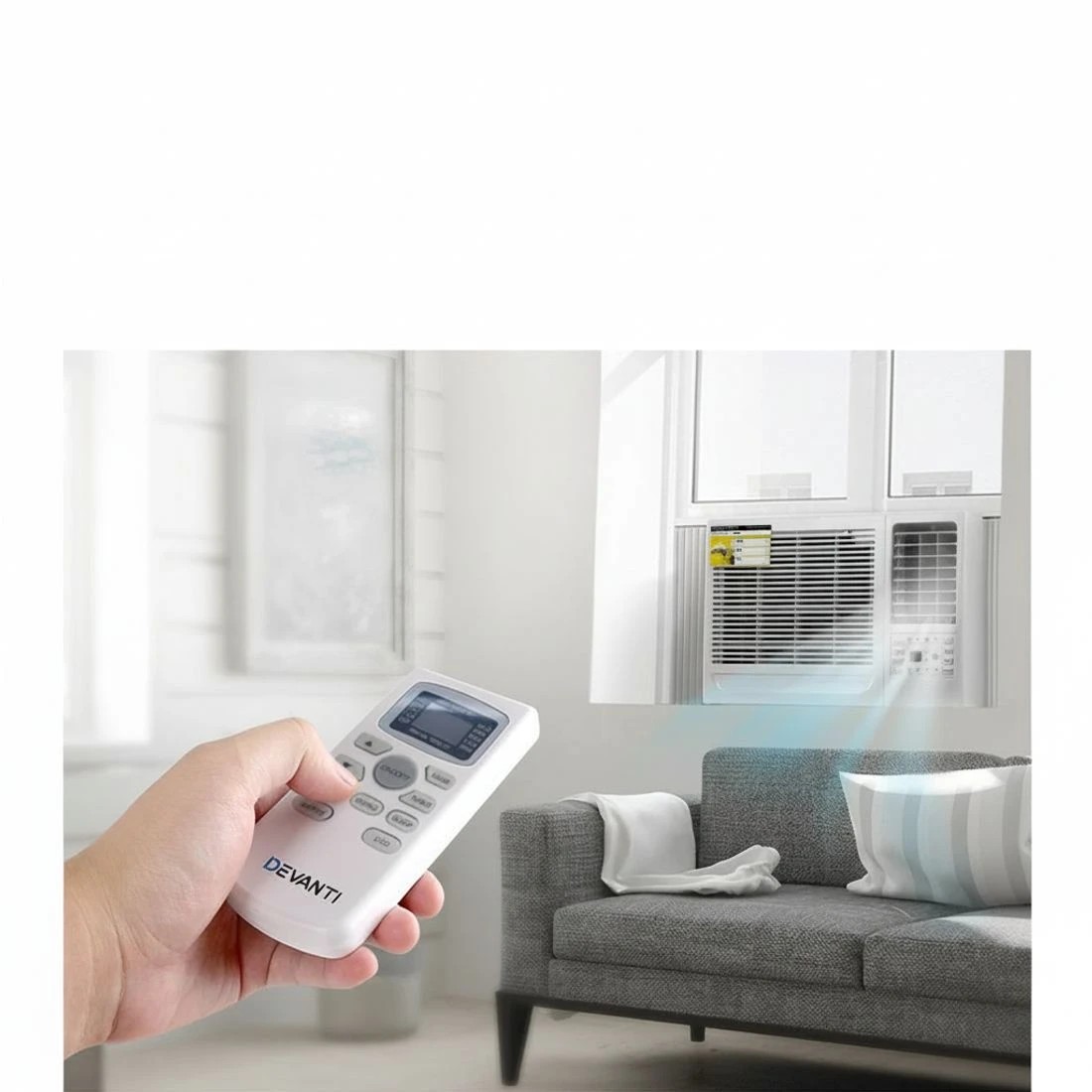 6 Devanti Window Air Conditioner 1.7kW - White, 6 of 8