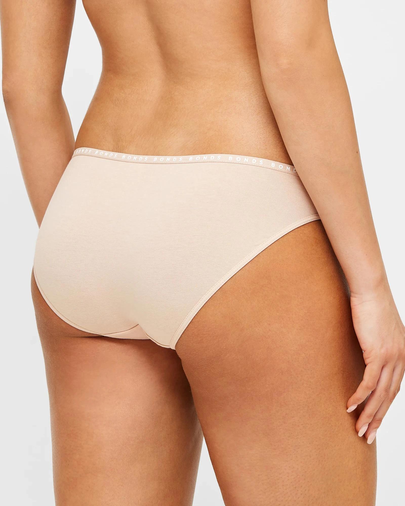 4 Bonds 2 Pack Hipster Bikini Briefs NUDE, 4 of 4