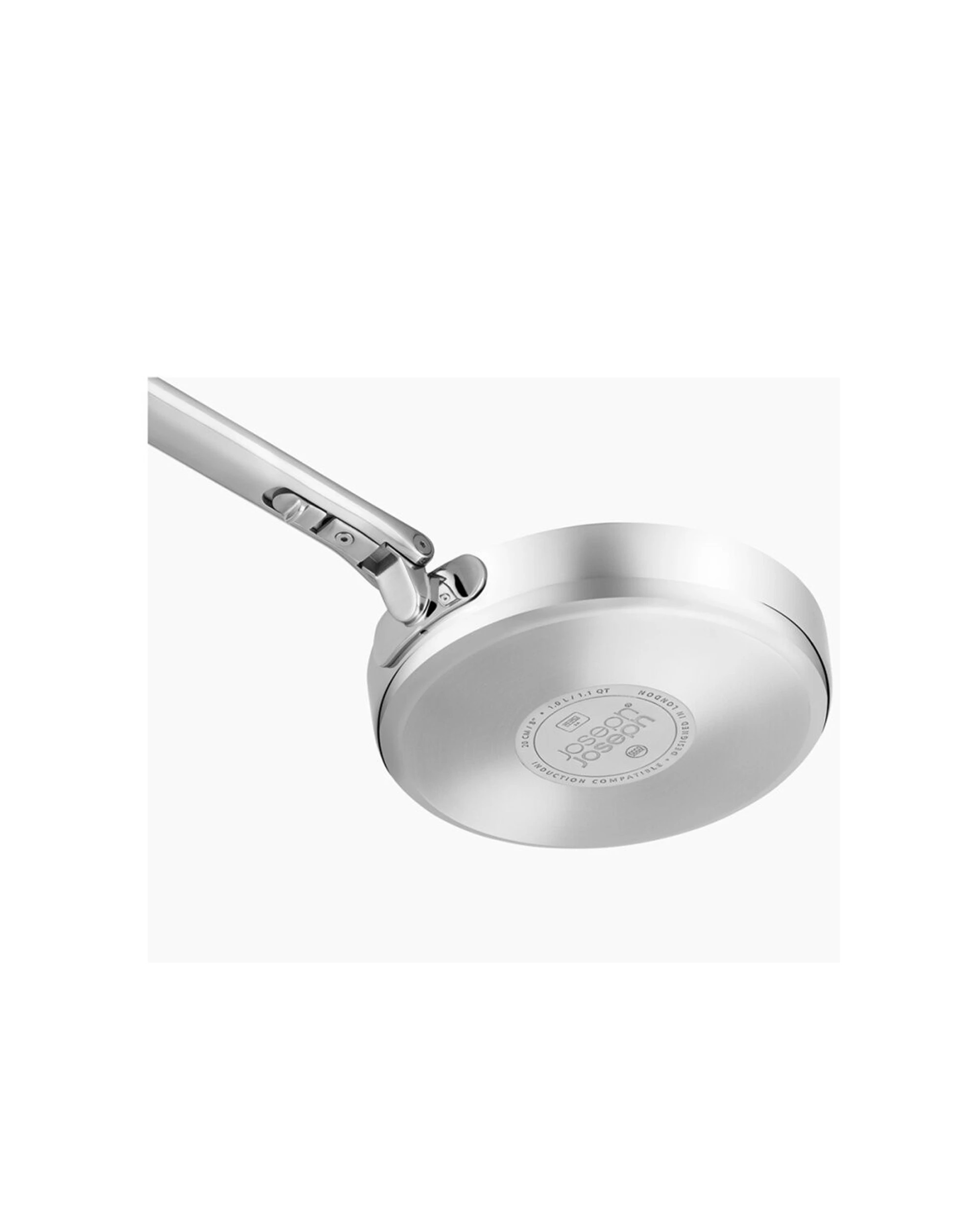 6 Joseph Joseph Space Saving 20cm Frying Pan With Foldable Handle Stainless Steel, 6 of 7
