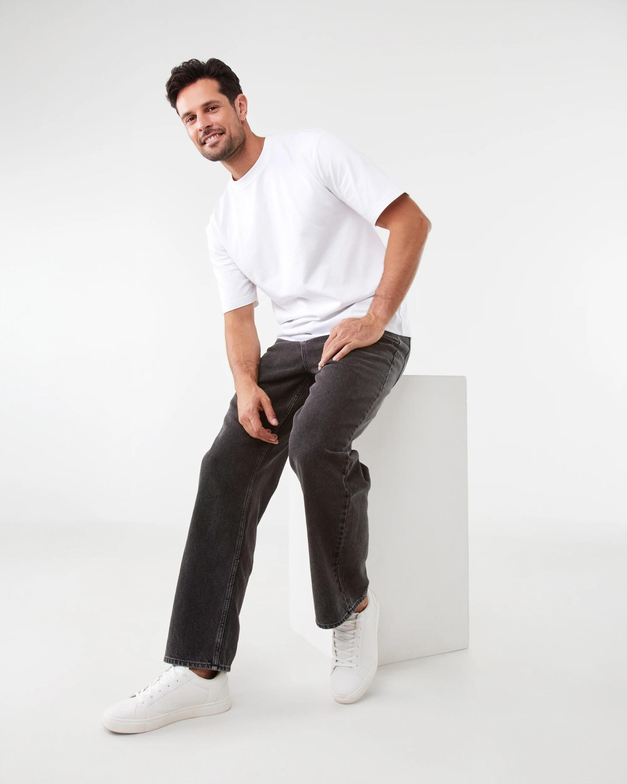 8 Relaxed Jeans Blk Wash, 8 of 9