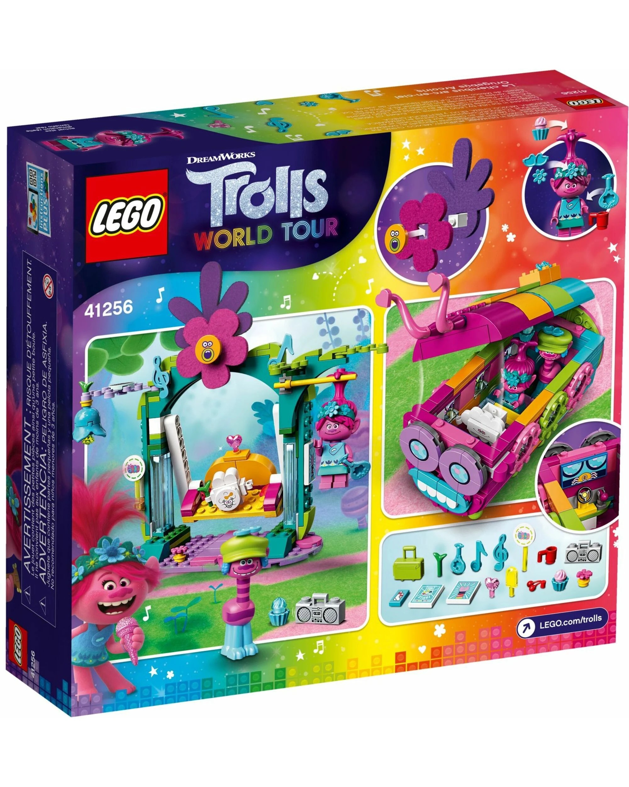 5 LEGO 41256 Trolls World Tour Rainbow Caterbus Building Set, 5 of 5