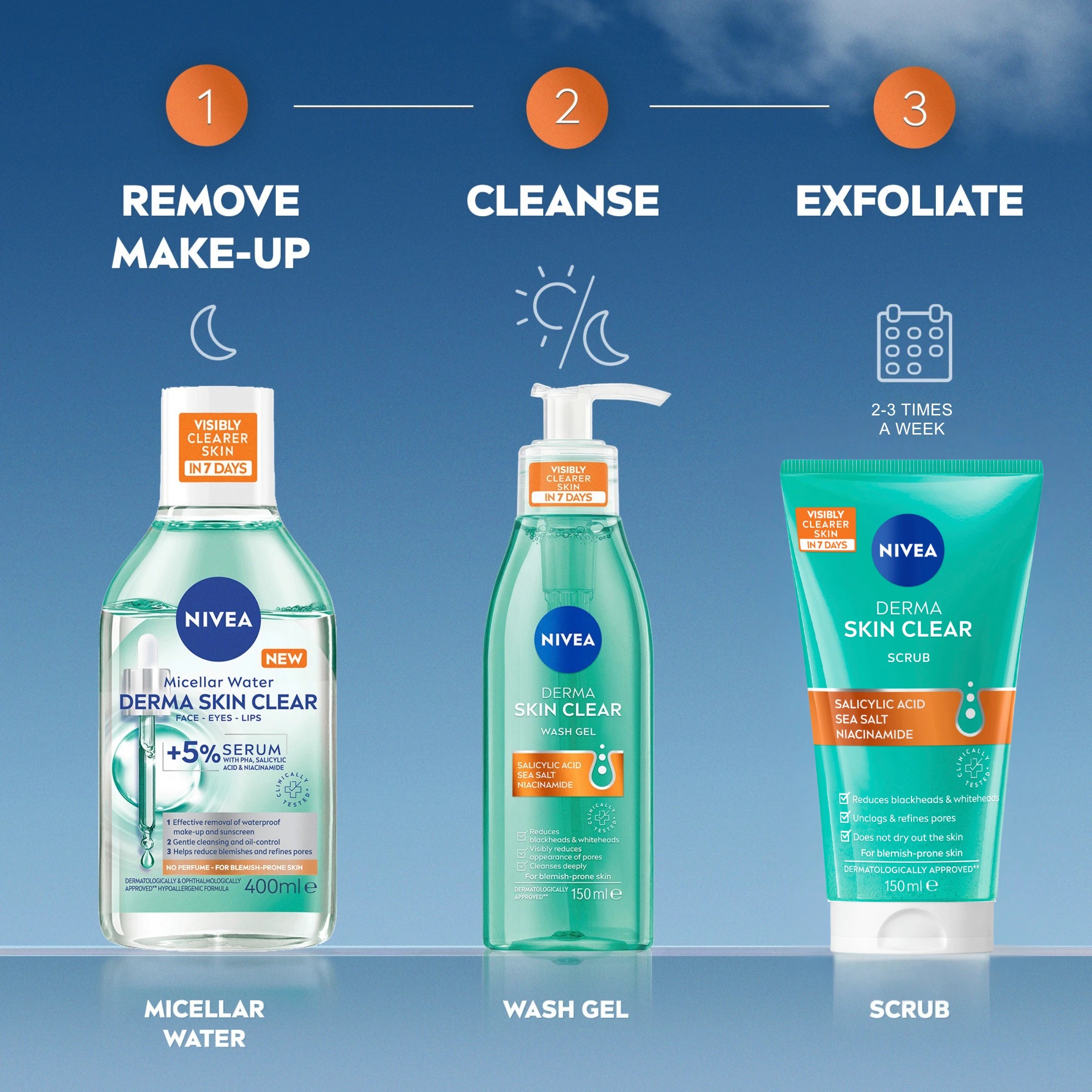 7 Nivea Derma Skin Clear Scrub 150ml - Salicylic Acid, Sea Salt and Niacinamide, 7 of 7