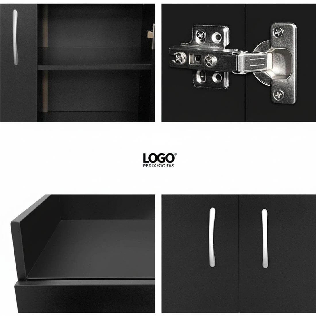 8 Artiss Shoe Rack Cabinet 21 Pairs Adjustable Shelves Clair - Black, 8 of 10