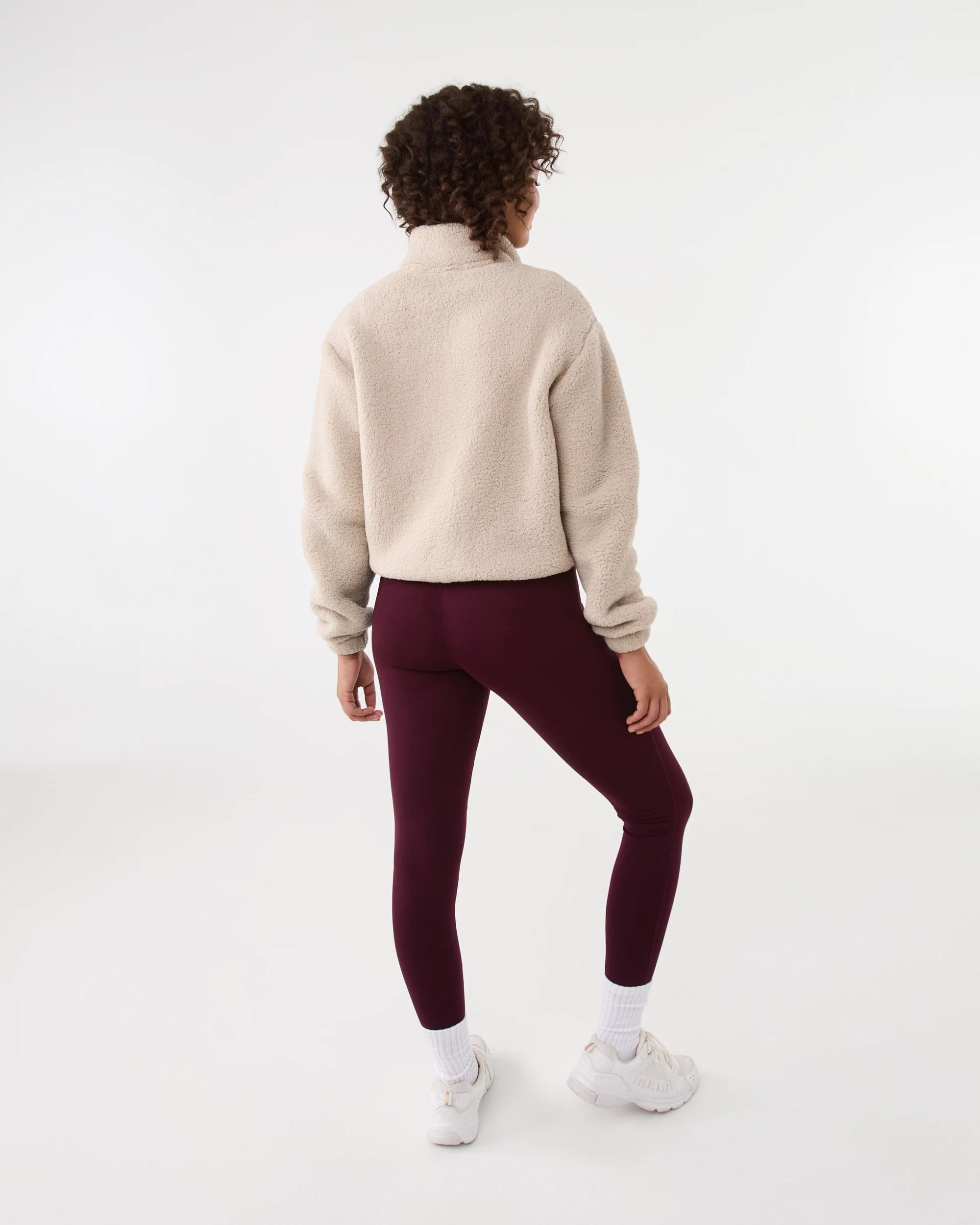 5 Everlast Womens Sherpa Bomber Jacket Stone, 5 of 9