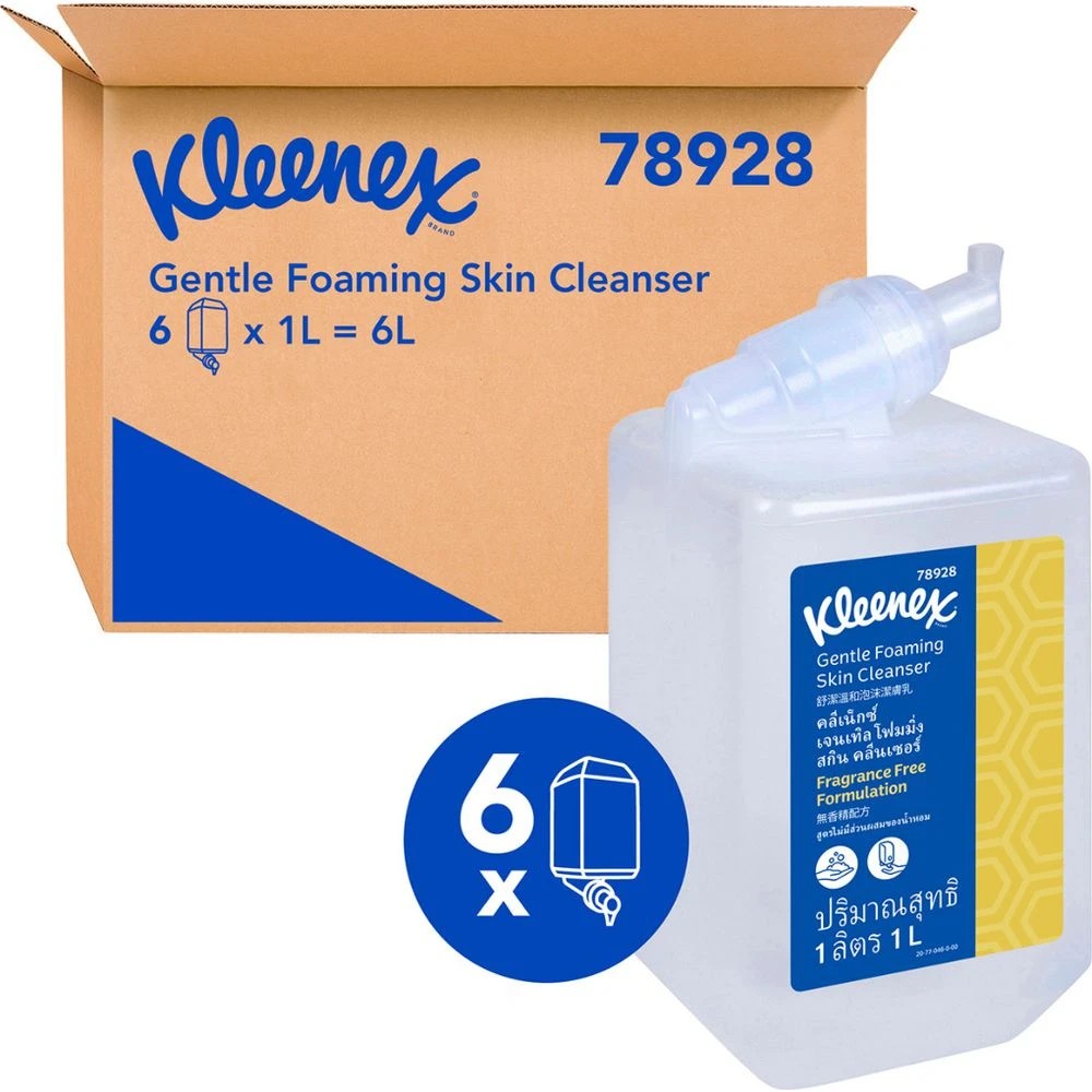 1 Kleenex Gentle Foam Cleanser 1L 6 Pack, 1 of 3