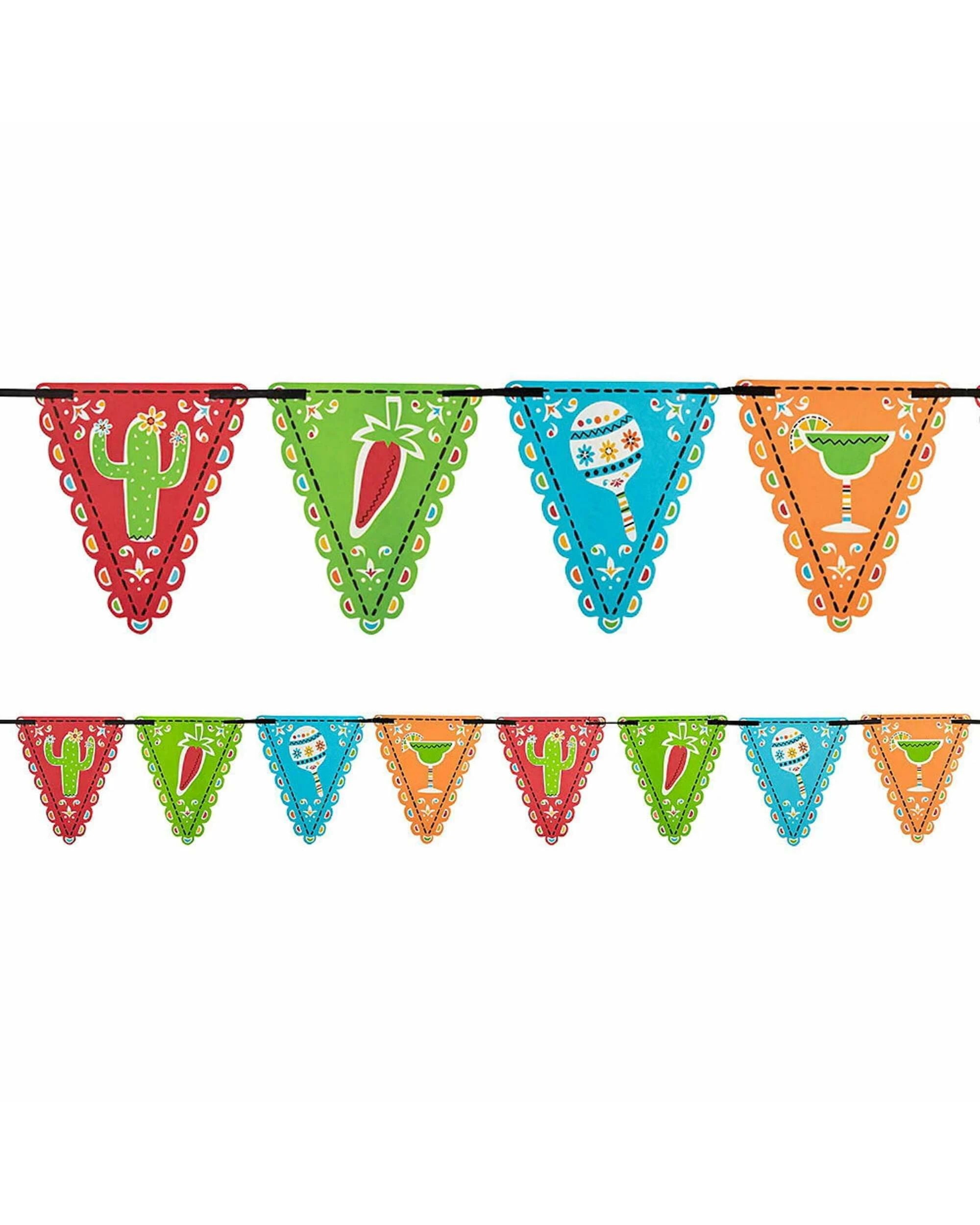 1 Anagram Fiesta Picado De Papel Pennant Flag Banner, 1 of 1