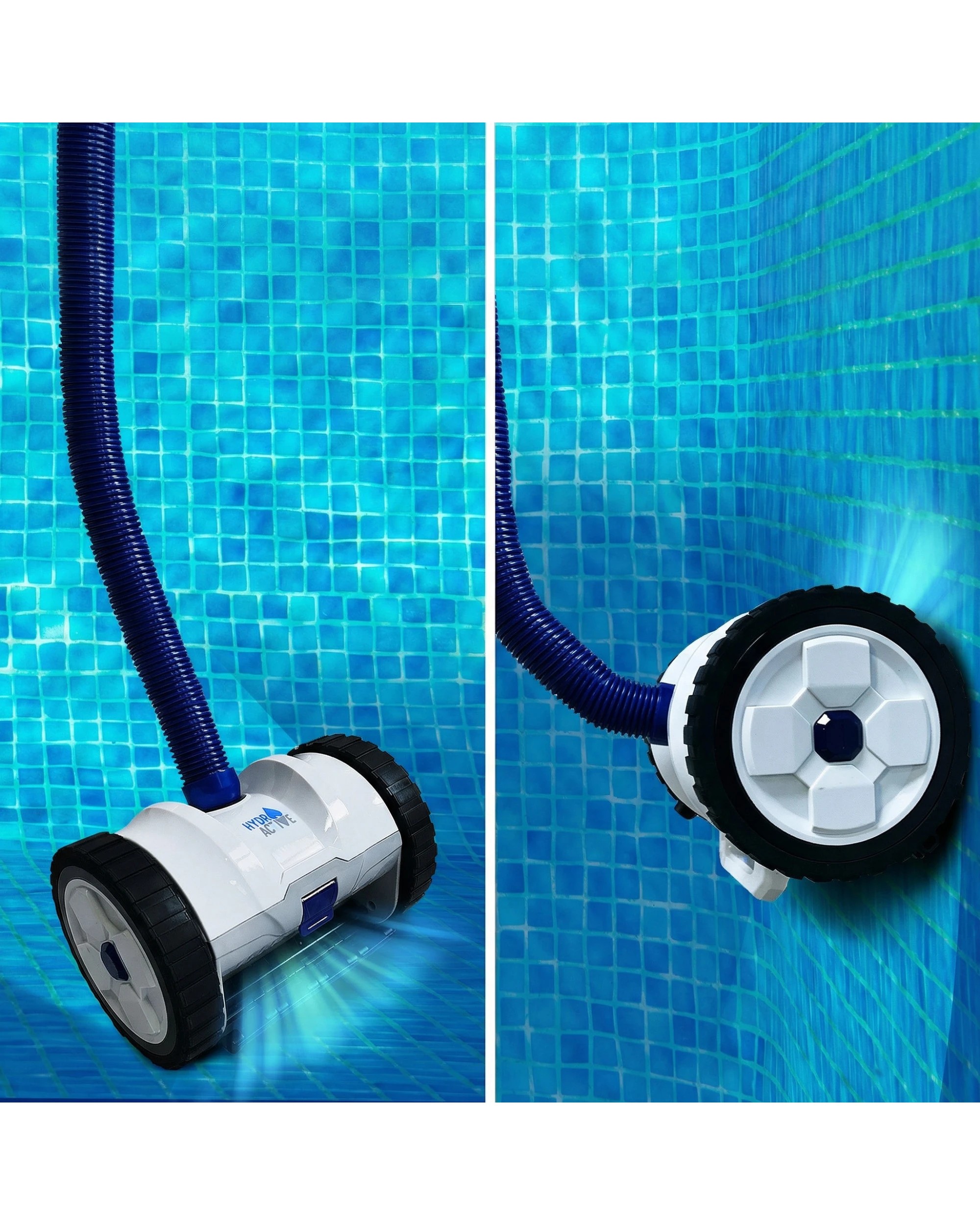 9 HydroActive Automatic Suction Pool Cleaner for Inground Pools, 12m Hose - Grey, 9 of 9