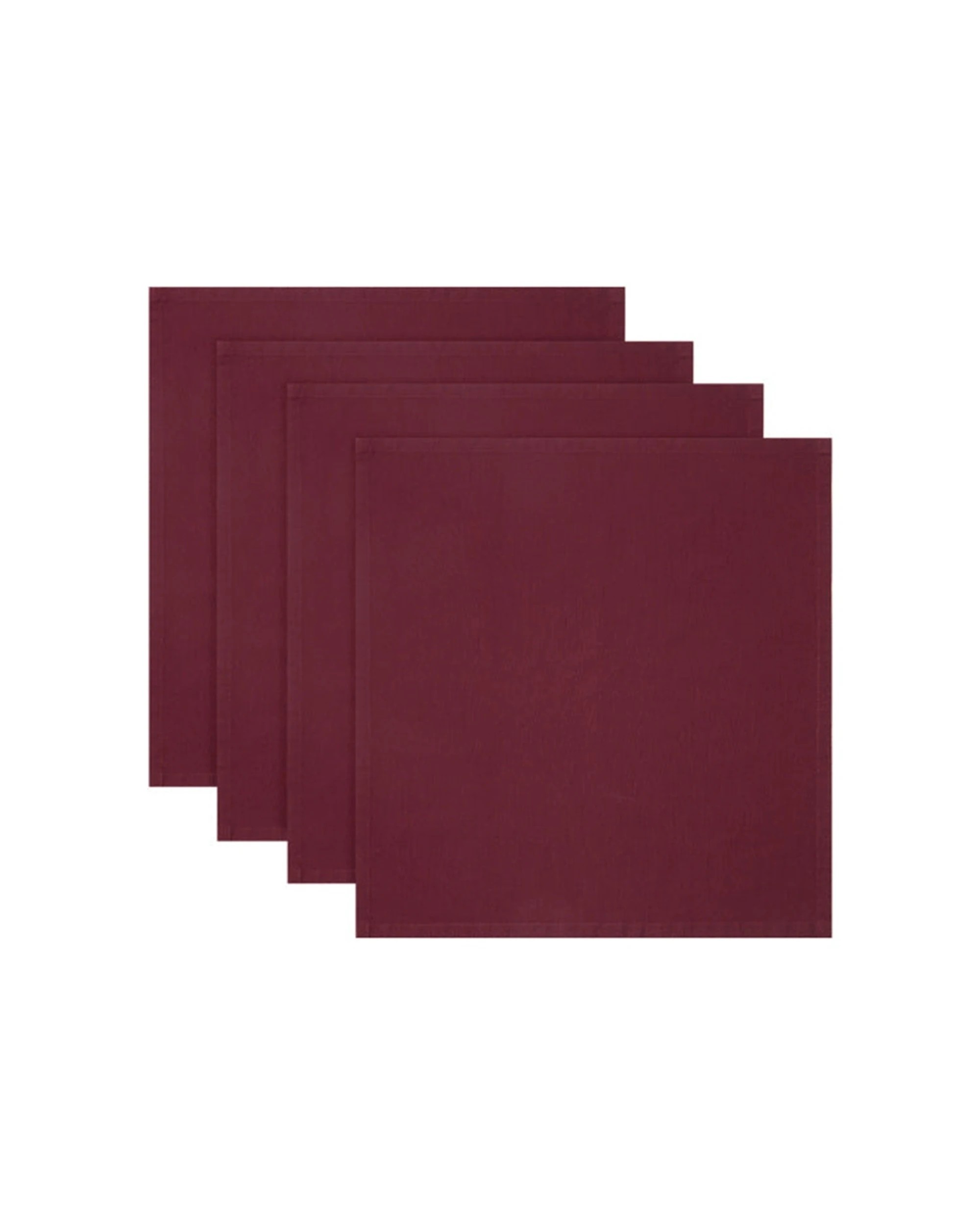 1 Maxwell & Williams Cotton Classics Napkins 4 Piece Set 45x45cm Square - Purple, 1 of 1