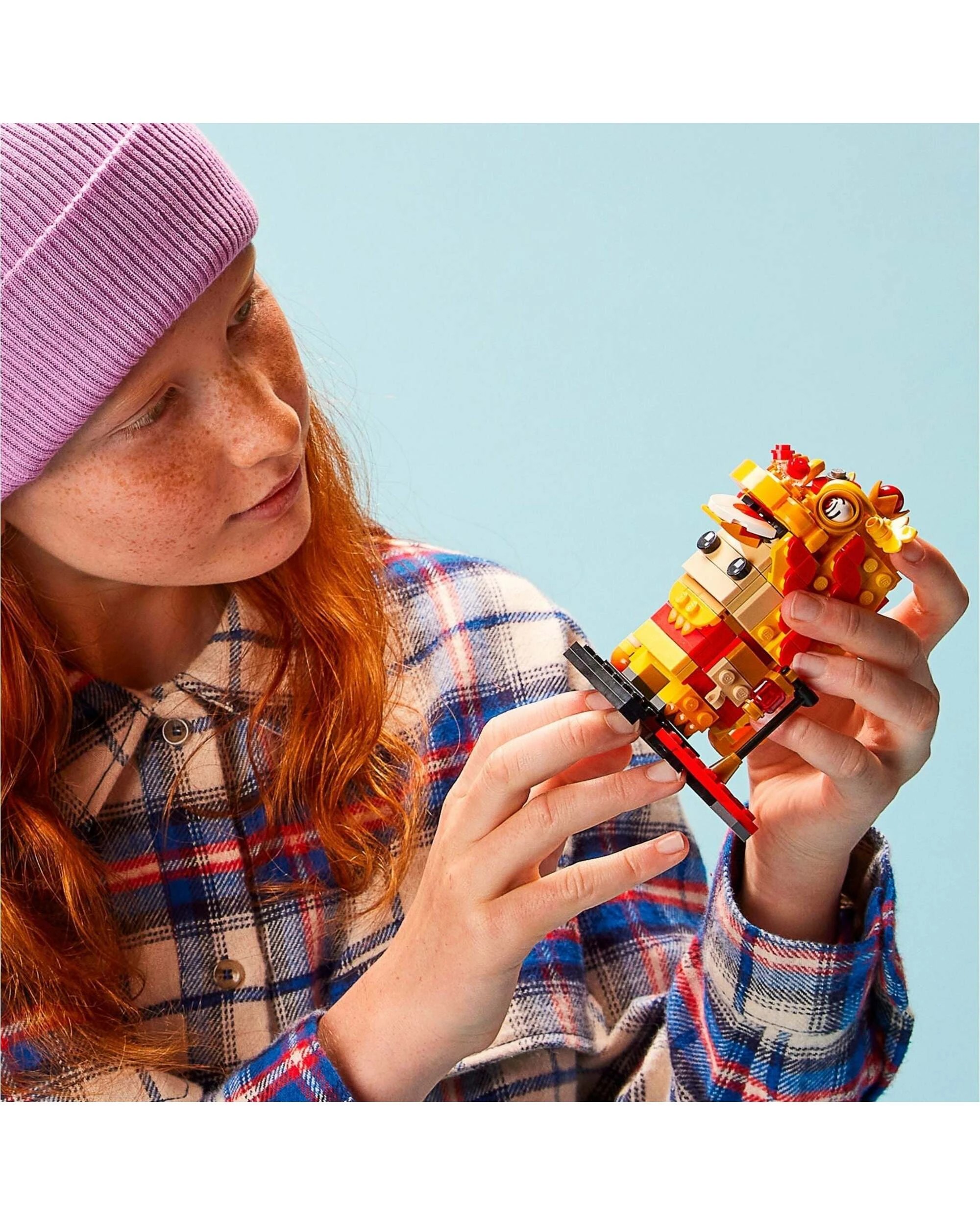 5 LEGO 40540 Lion Dance Guy Brickheadz, 5 of 5