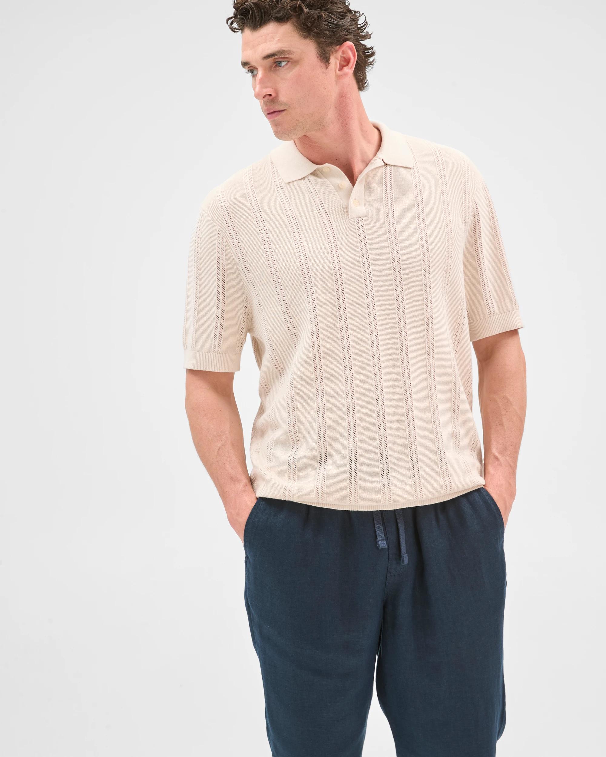 3 Target Man European Linen Full Length Pants NAVY, 3 of 7