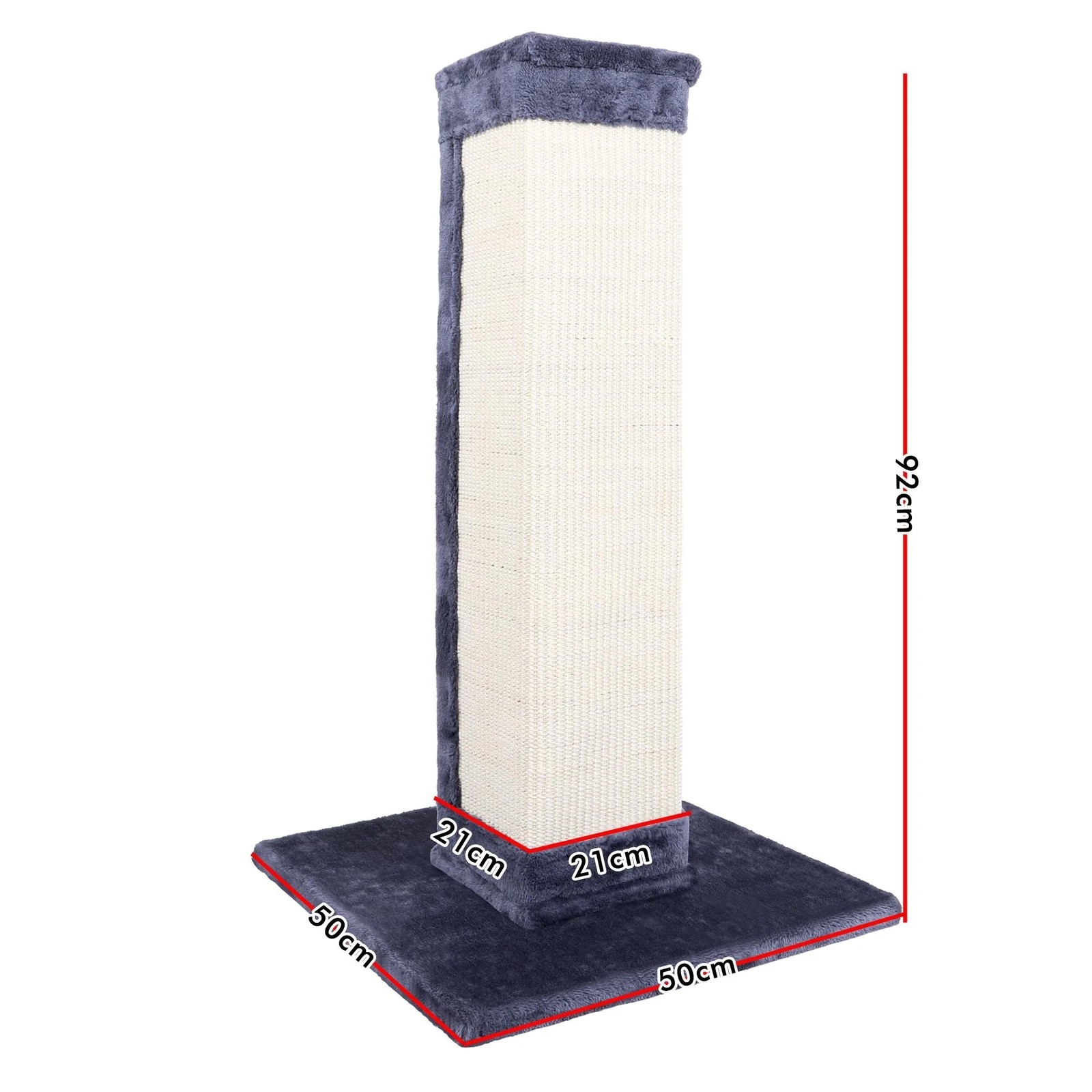4 Beastie Cat Tree Scratching Post Scratcher Tower Condo House Furniture Wood 92cm - Grey, 4 of 7