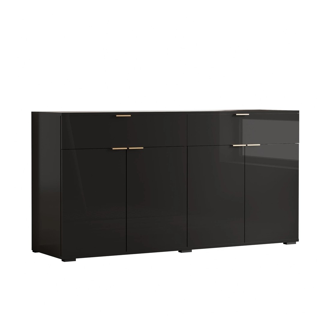 1 Oikiture Sideboard Buffet High Gloss
 - Black, 1 of 10