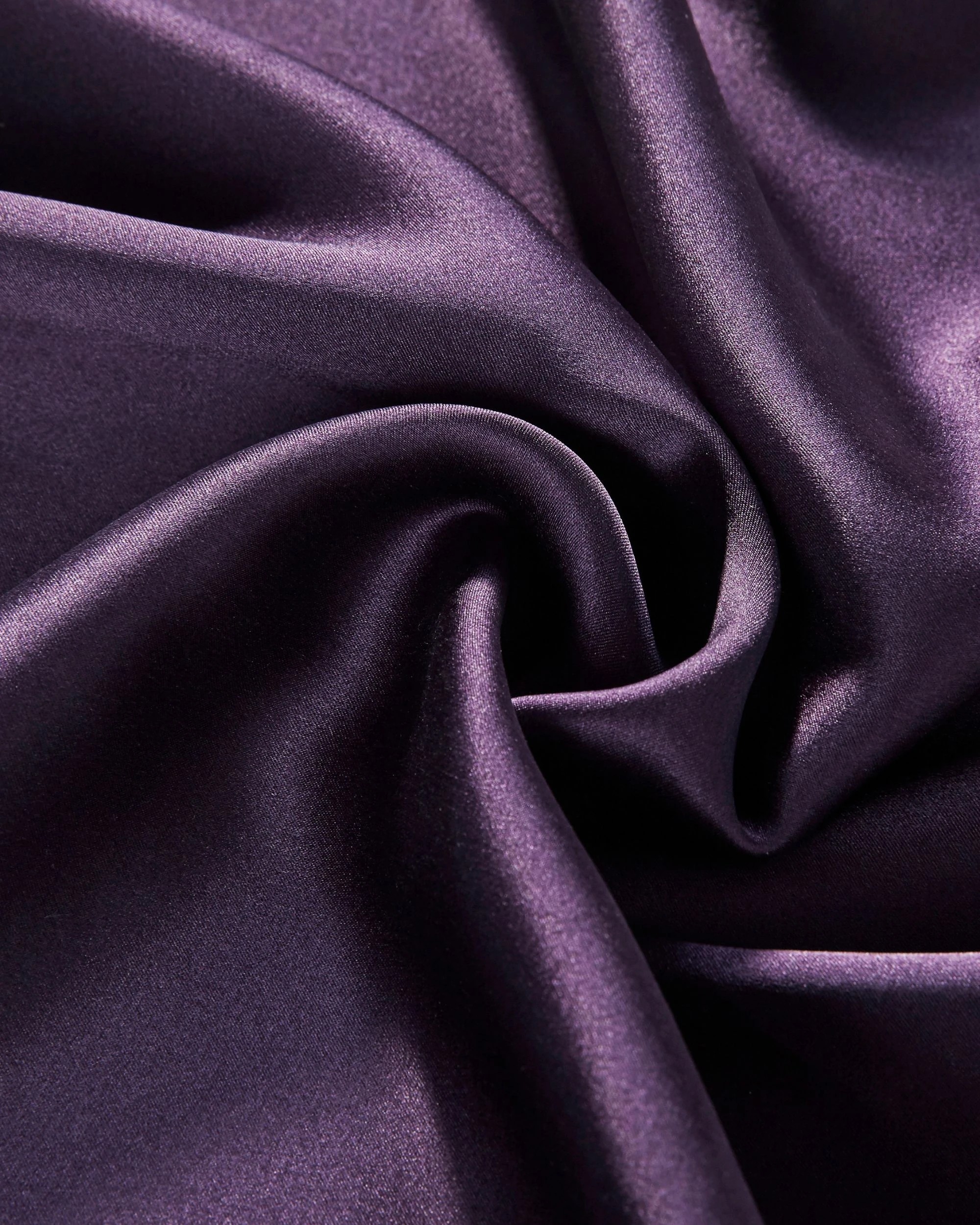 3 Gioia Casa Mulberry Silk Pillowcase Soft Hypoallergenic - Dark Purple, 3 of 3