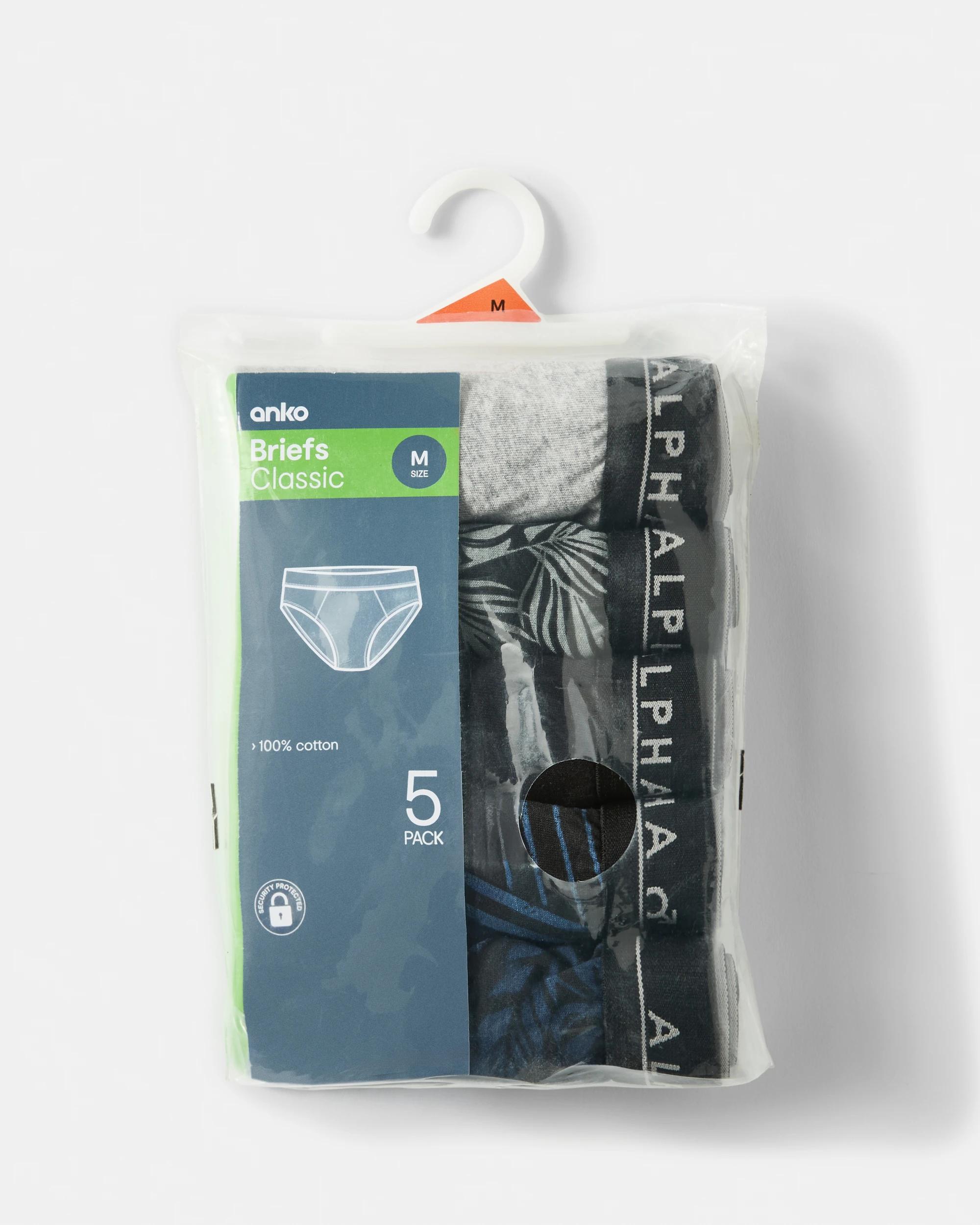 10 5 Pack Printed Briefs Nvy Palm, 10 of 10
