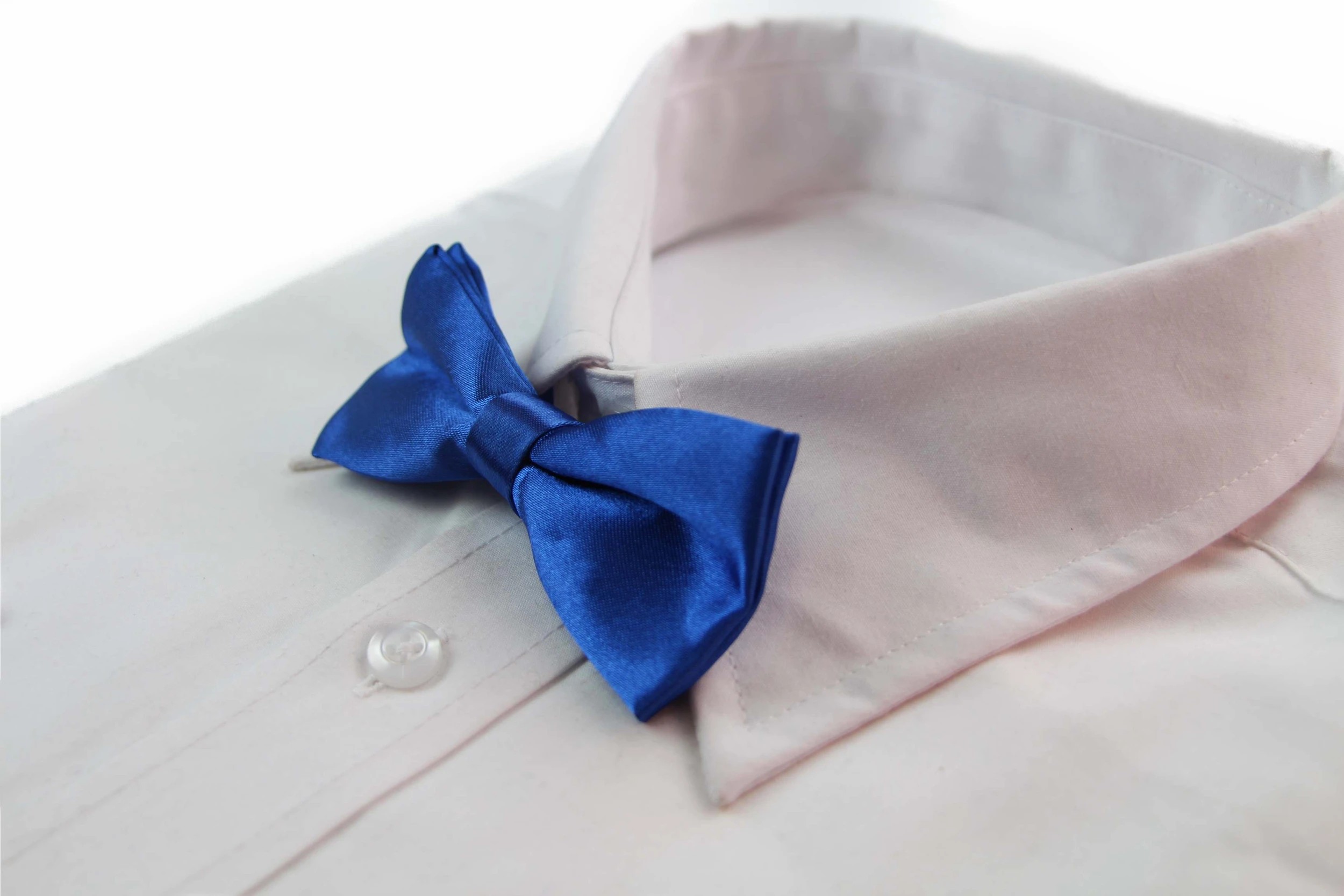 4 Zasel Boys Blue Plain Bow Tie - Blue, 4 of 5