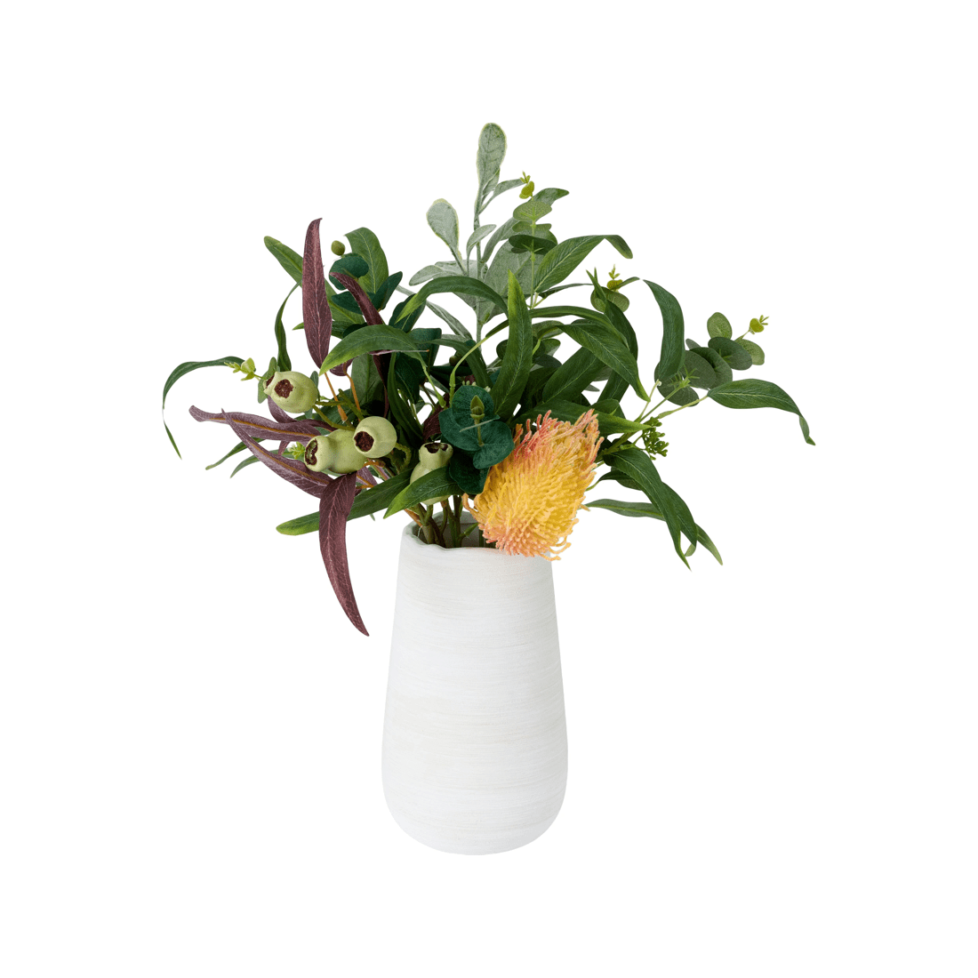 1 Artificial Natives in Ceramic Vase, 1 of 3