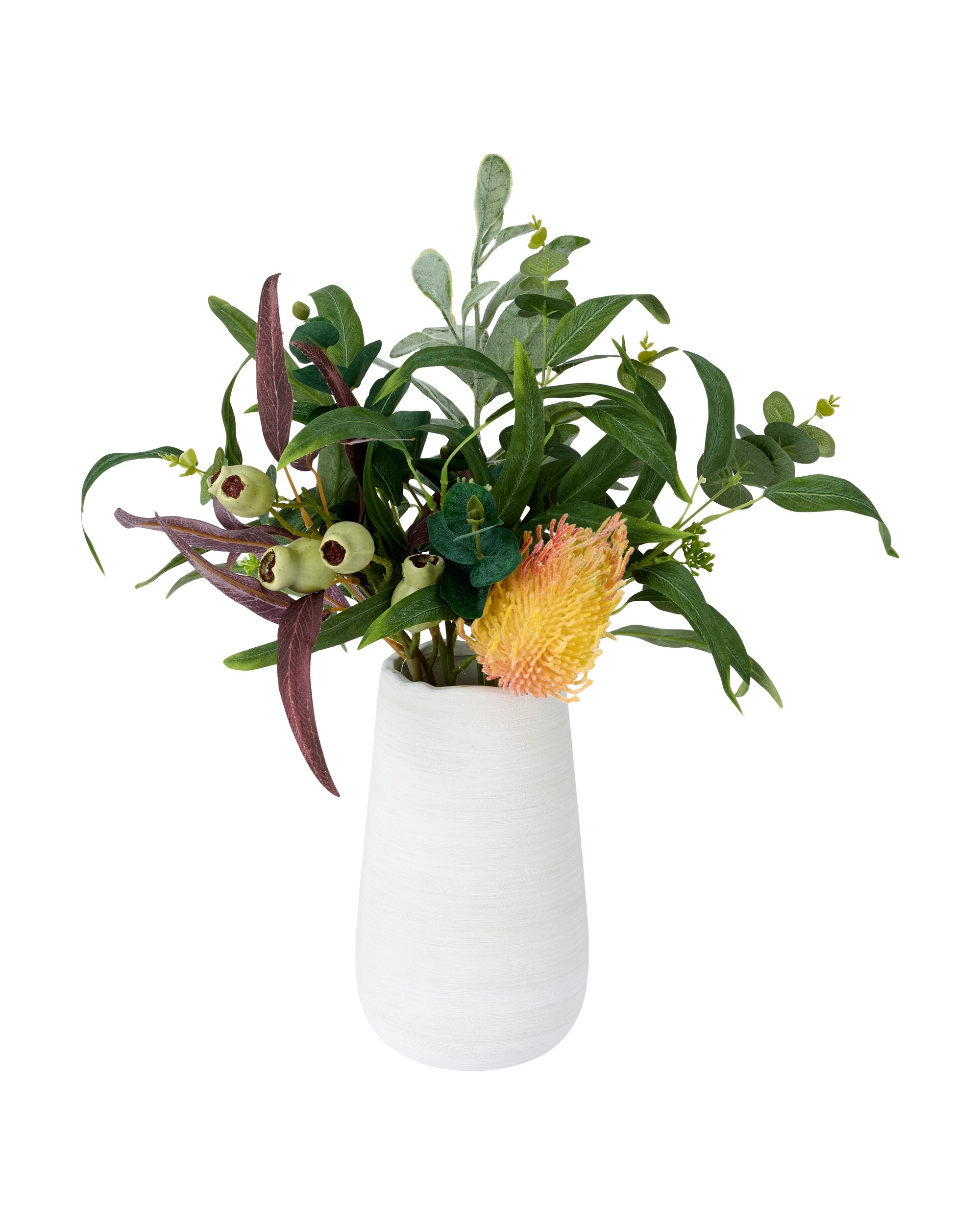 1 Artificial Natives in Ceramic Vase, 1 of 3