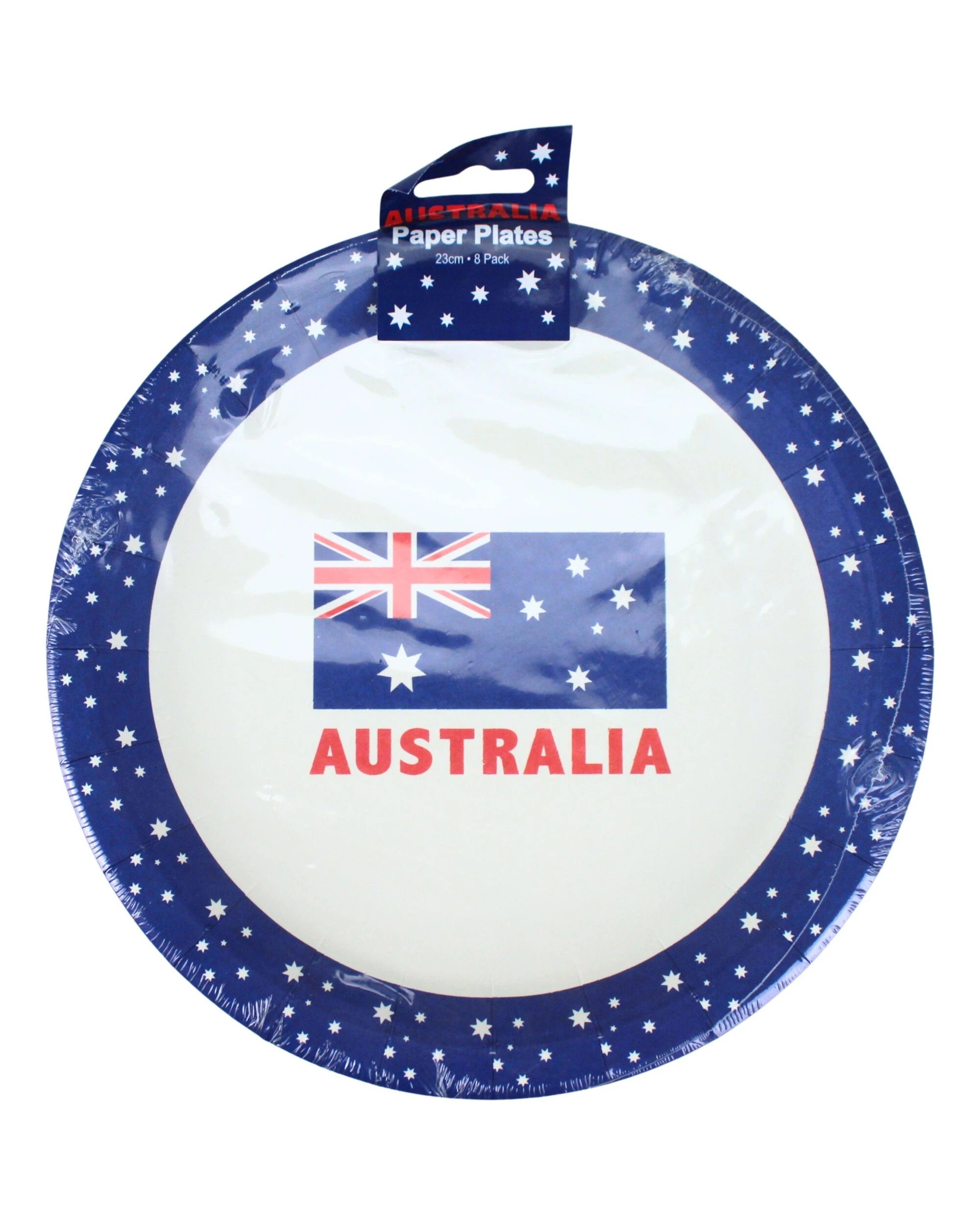 2 Artwrap Australian Flag Large Paper Plates Pack of 8 - Blue, 2 of 3