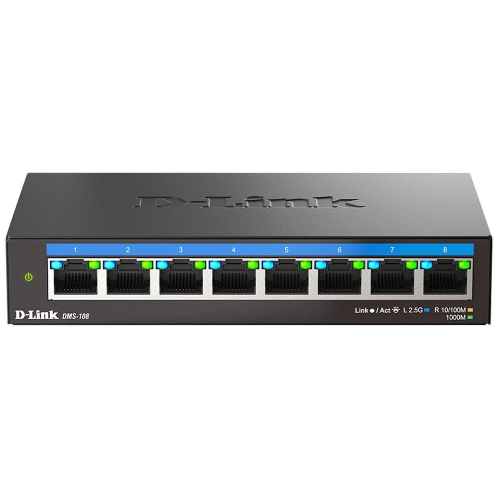 1 D-Link 8-Port Desktop Switch DMS-108, 1 of 4