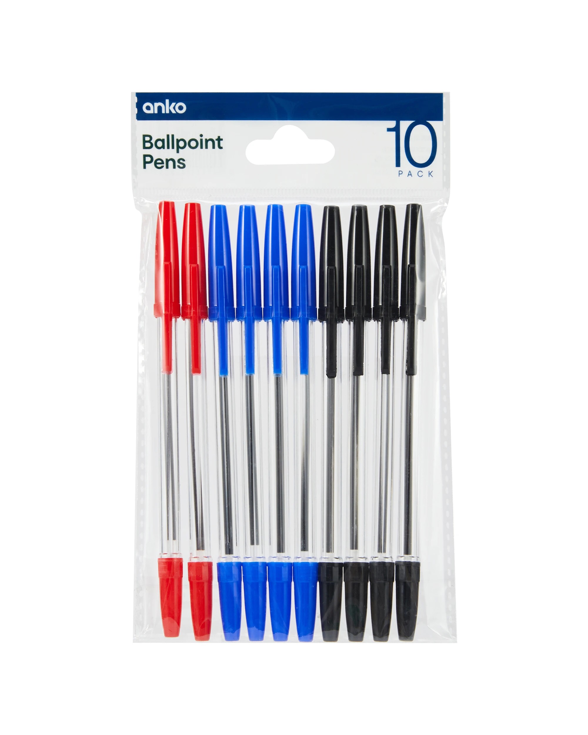 1 10 Pack Ballpoint Pens, 1 of 6