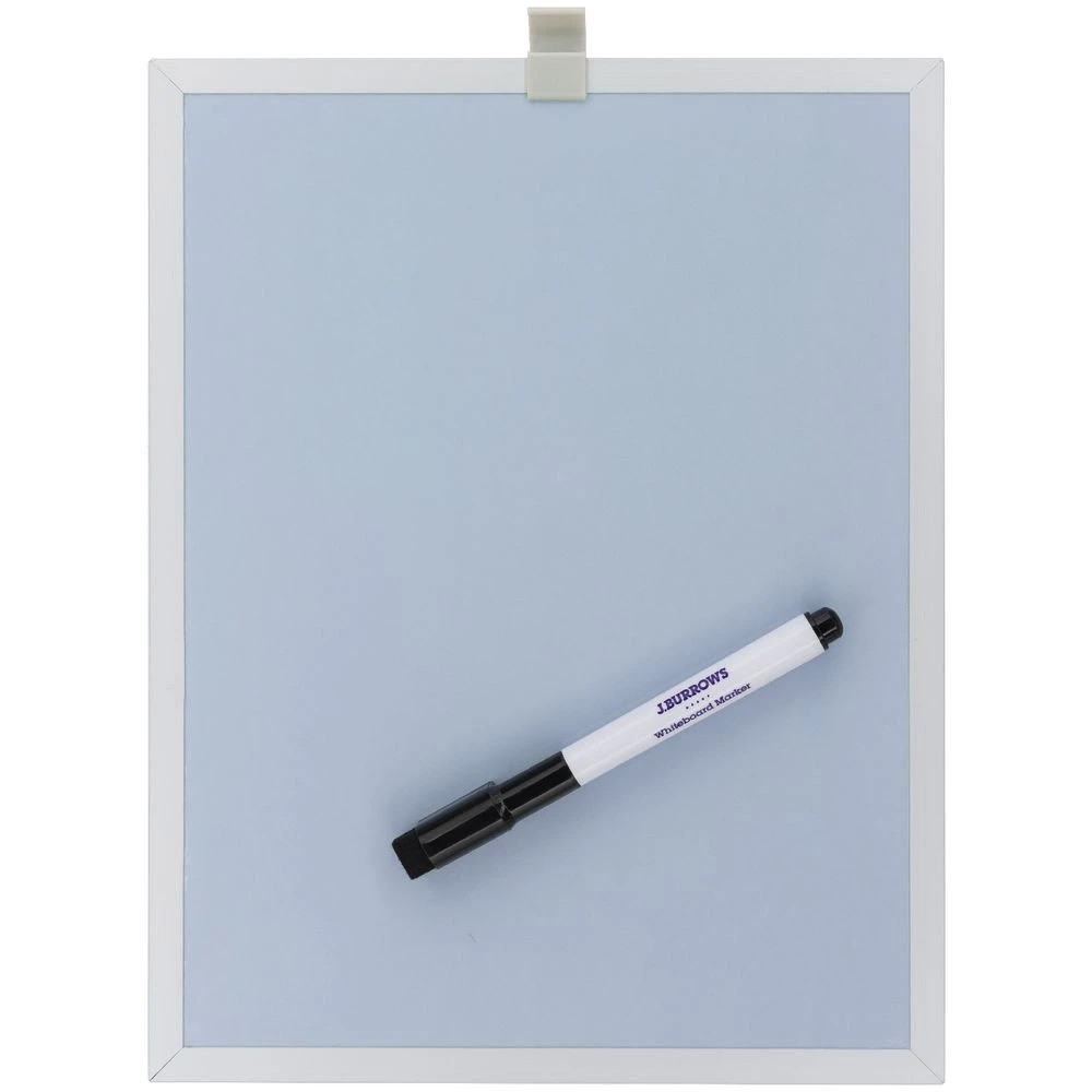 2 J.Burrows Magnetic Aluminium Whiteboard 215 x 279mm Blue, 2 of 2