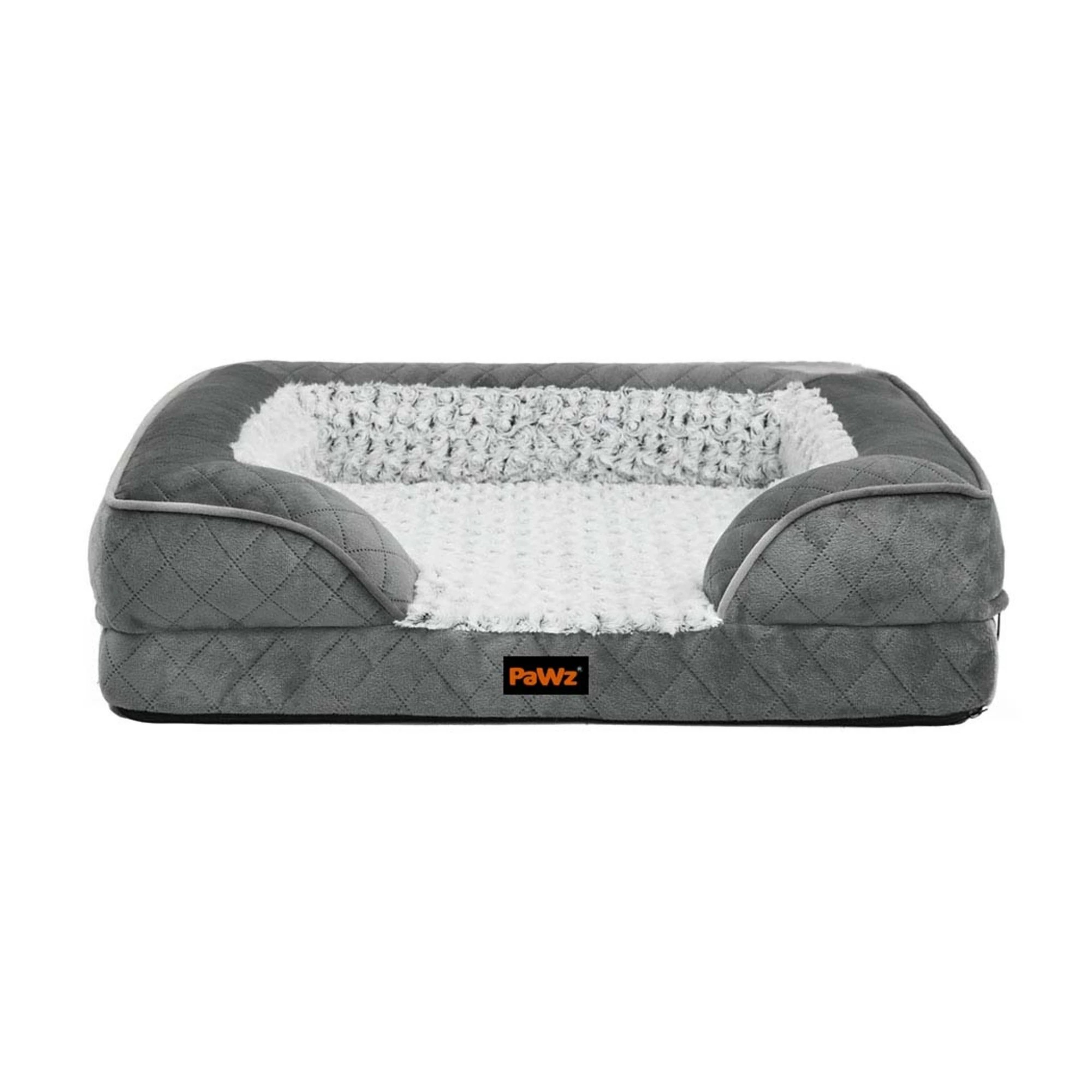 2 Pawz L Size Large Dog Bed Orthopedic Memory Foam In Colour - Grey, 2 of 8