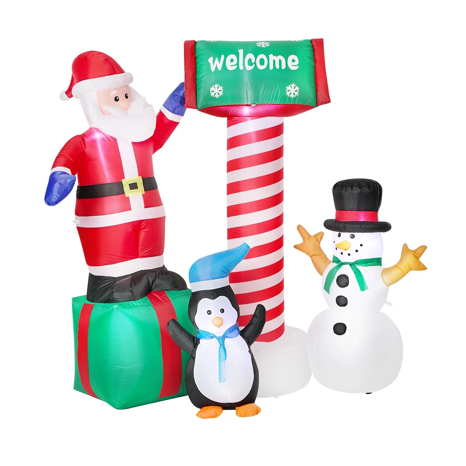 1 Tinseltown Christmas Inflatable Santa LED Light Outdoor Indoor Xmas Decoration - Multi, 1 of 8