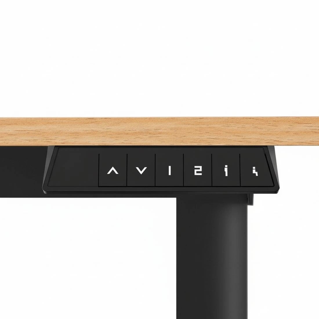 6 Artiss Electric Standing Desk 140cm Adjustable Height Motorised Home Office Desk Oak - Brown, 6 of 7