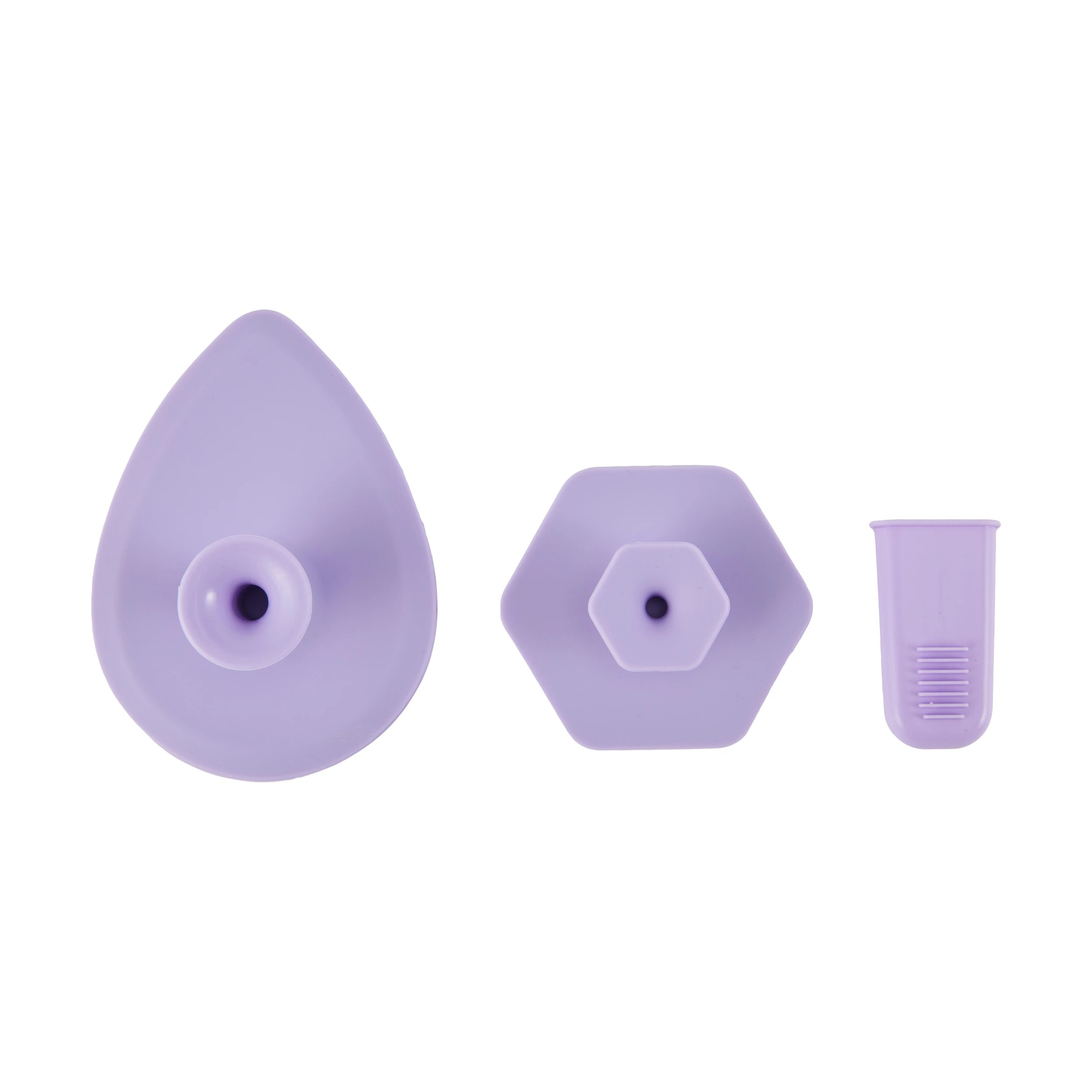 3 OXX Skincare 3 Pack Silicone Face Cleanser - Purple, 3 of 7
