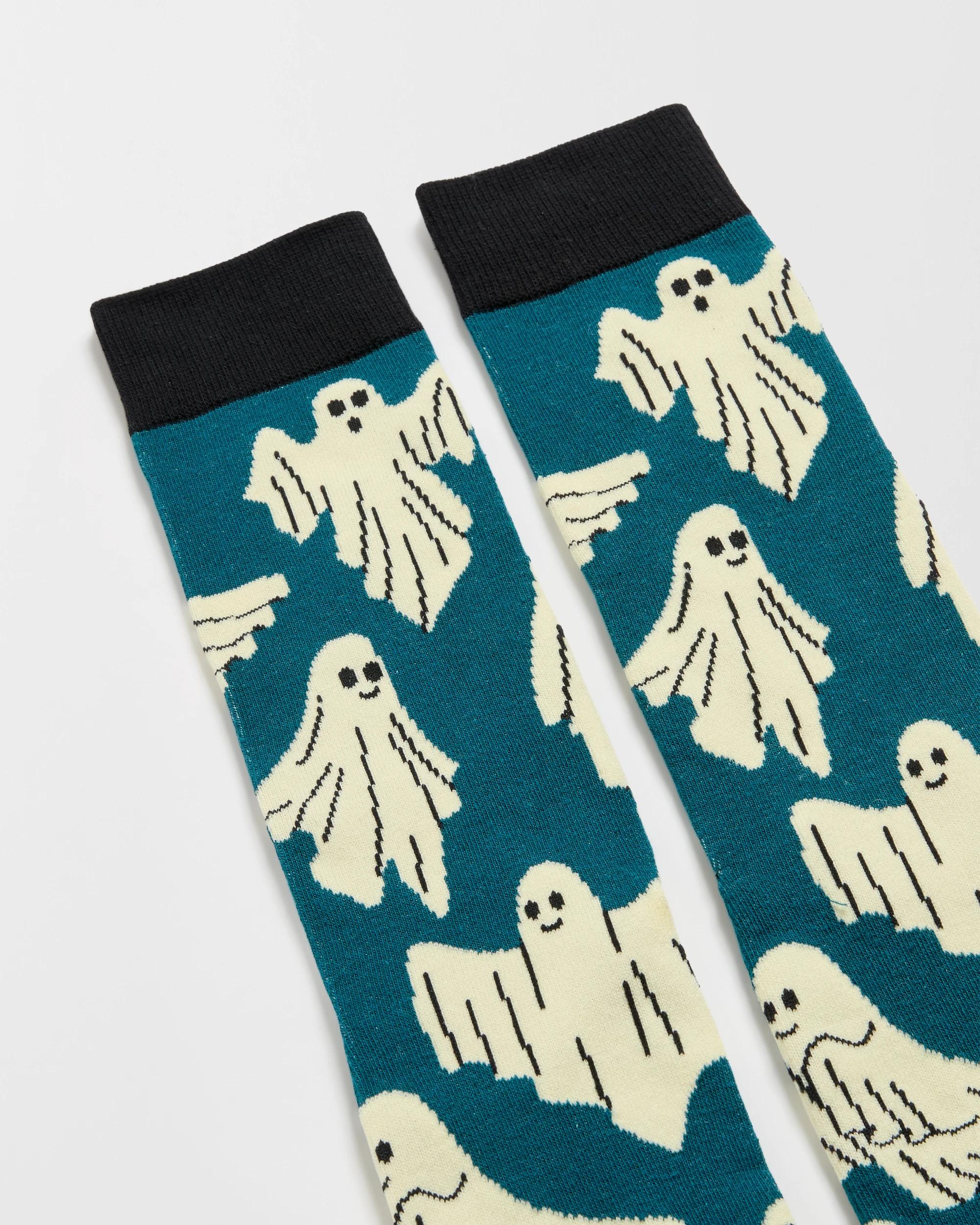 2 Swag  Crew Socks - Ghosts BLUE, 2 of 2