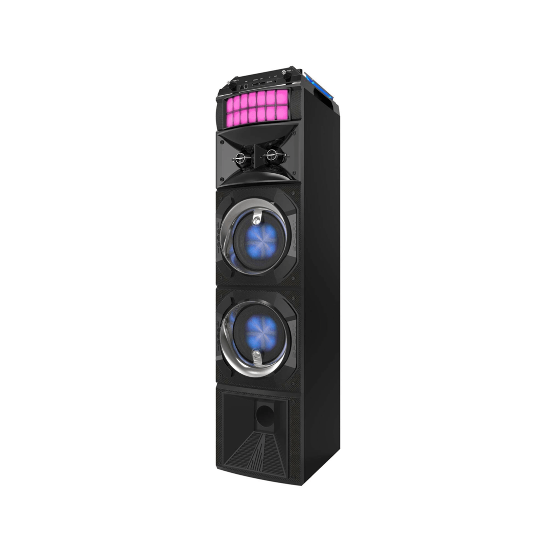 1 Lenoxx LED Stage Lights Portable Wireless Streaming Speaker with 80W RMS, 1 of 7