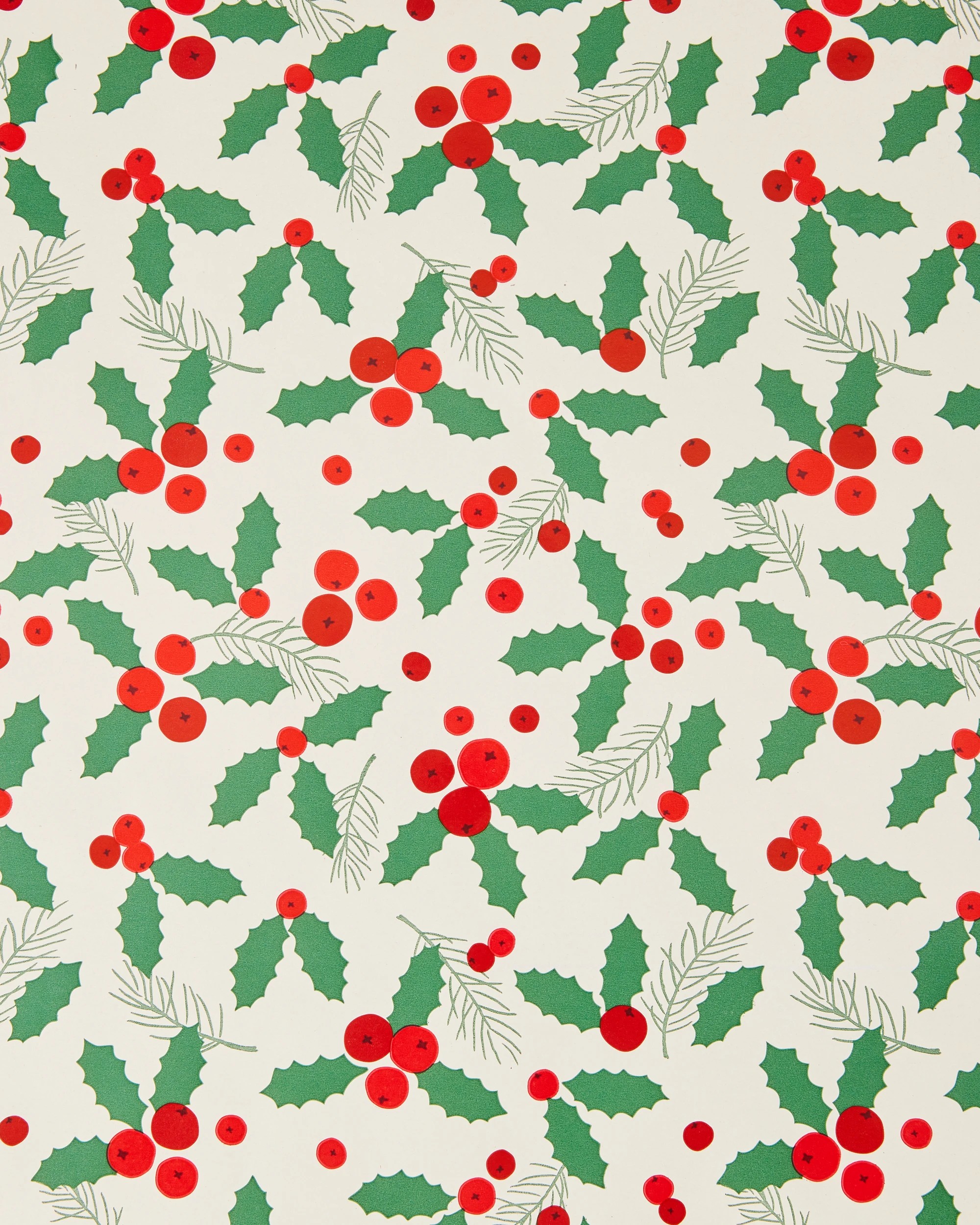 2 7m Holly Gift Wrapping Paper, 2 of 4
