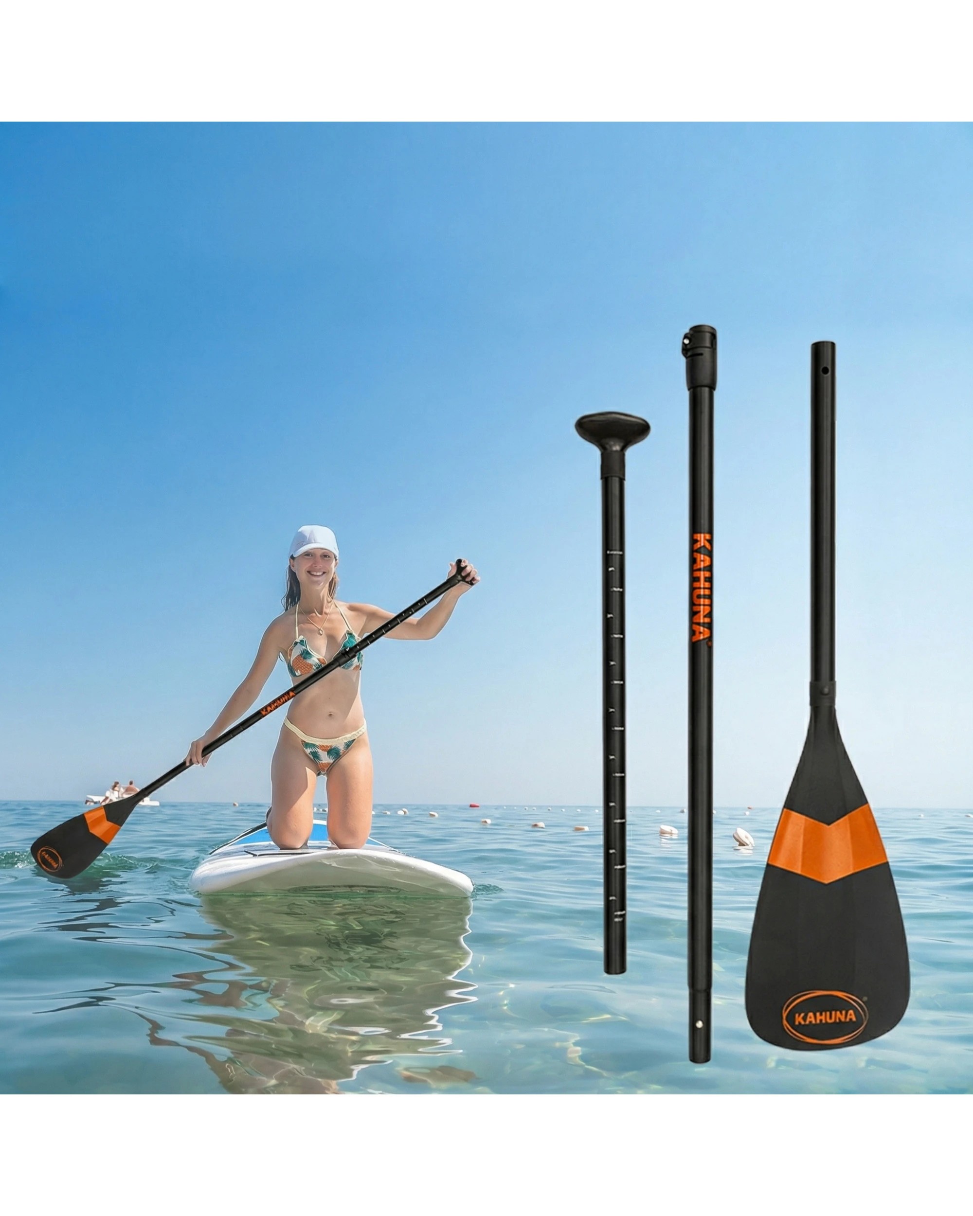 9 Kahuna Hana Adjustable Paddle for Stand Up Paddle Boards - Black, 9 of 9