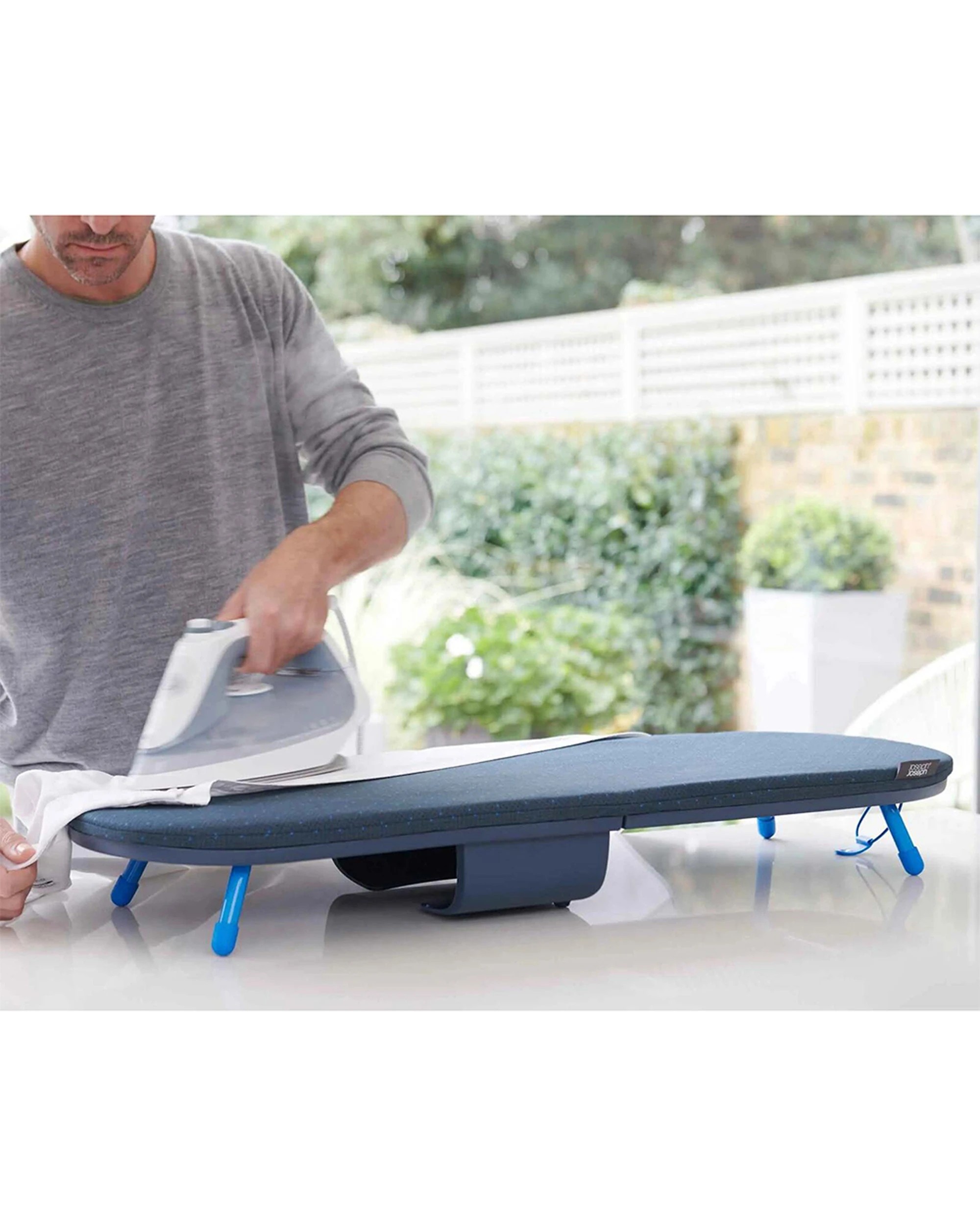 2 Joseph Joseph Pocket Plus Ironing Board Cover 90x33cm DripLock Technology Waterproof - Blue, 2 of 4