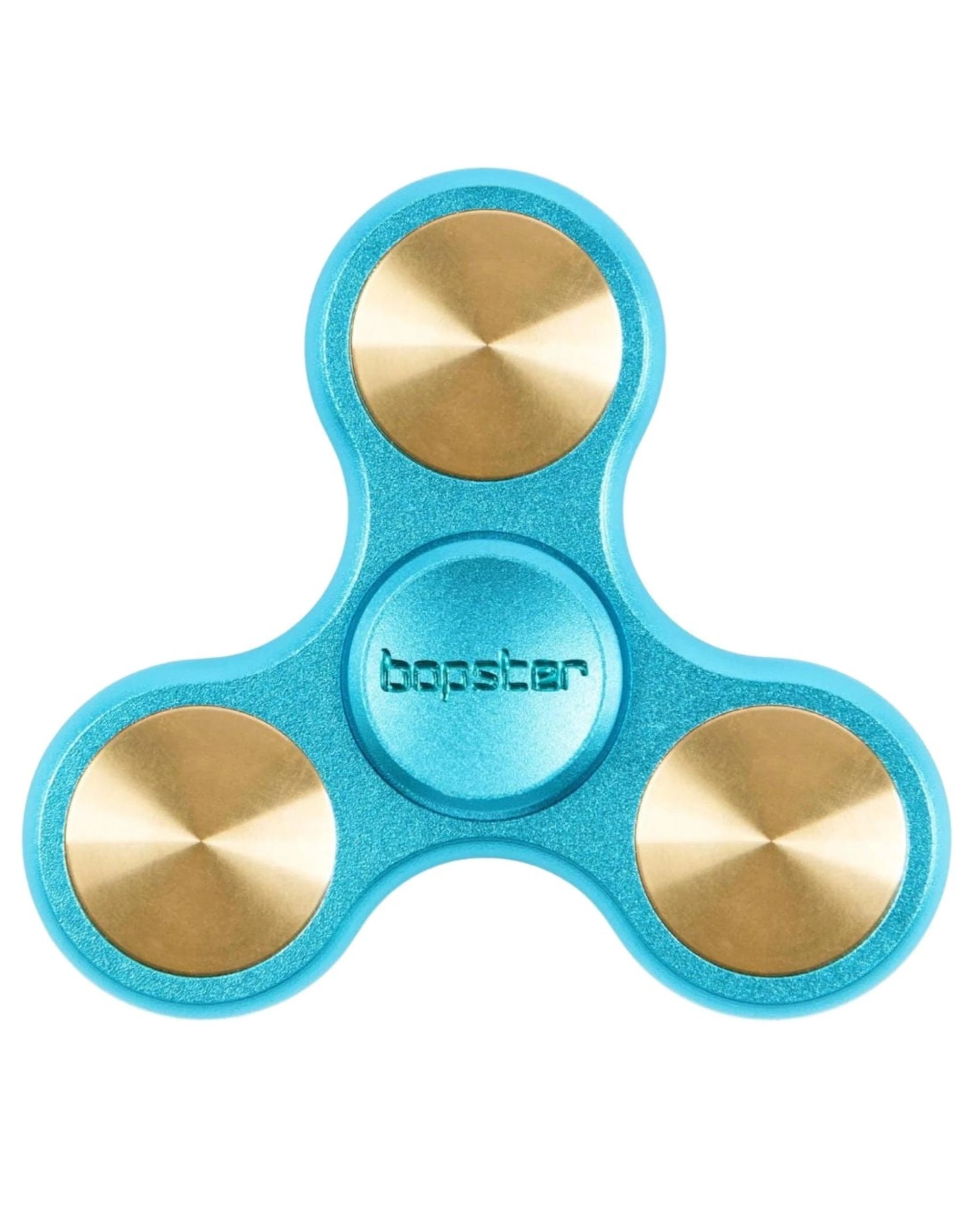 2 Bopster Metal Fidget Spinner - Blue, 2 of 3