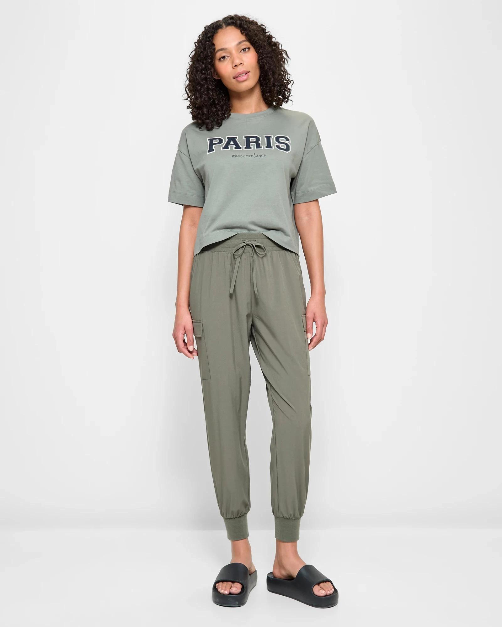 2 Target Active Woven Cargo Pants CORE KHAKI, 2 of 5