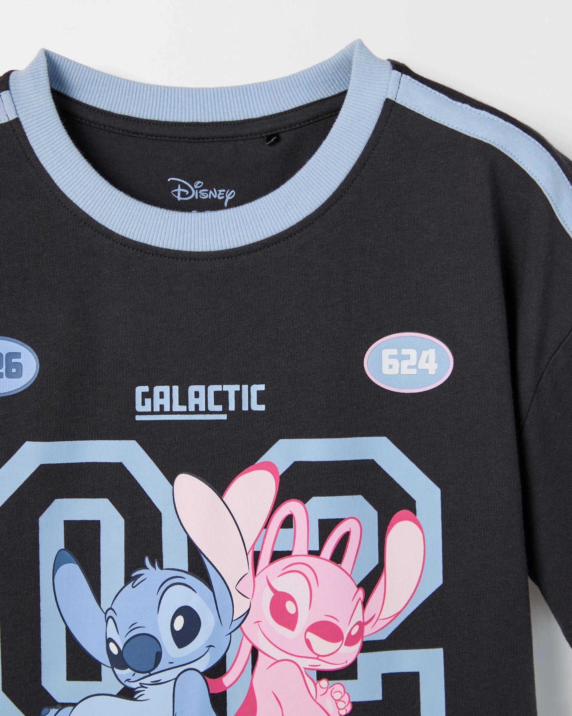 2 Disney Lilo & Stitch License Australian Cotton Sporty T-Shirt CHARCOAL, 2 of 2