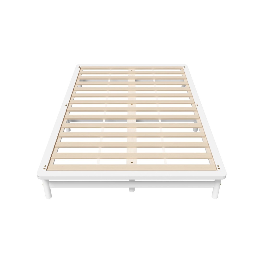 8 Oikiture Wooden Bed Frame Queen Size Beds Base Platform Solid Pine Timber
 - White, 8 of 10