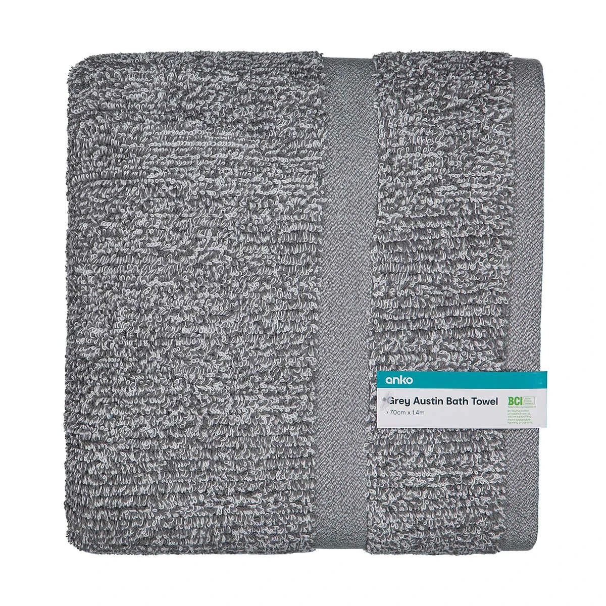 5 Grey Austin Bath Towel, 5 of 6