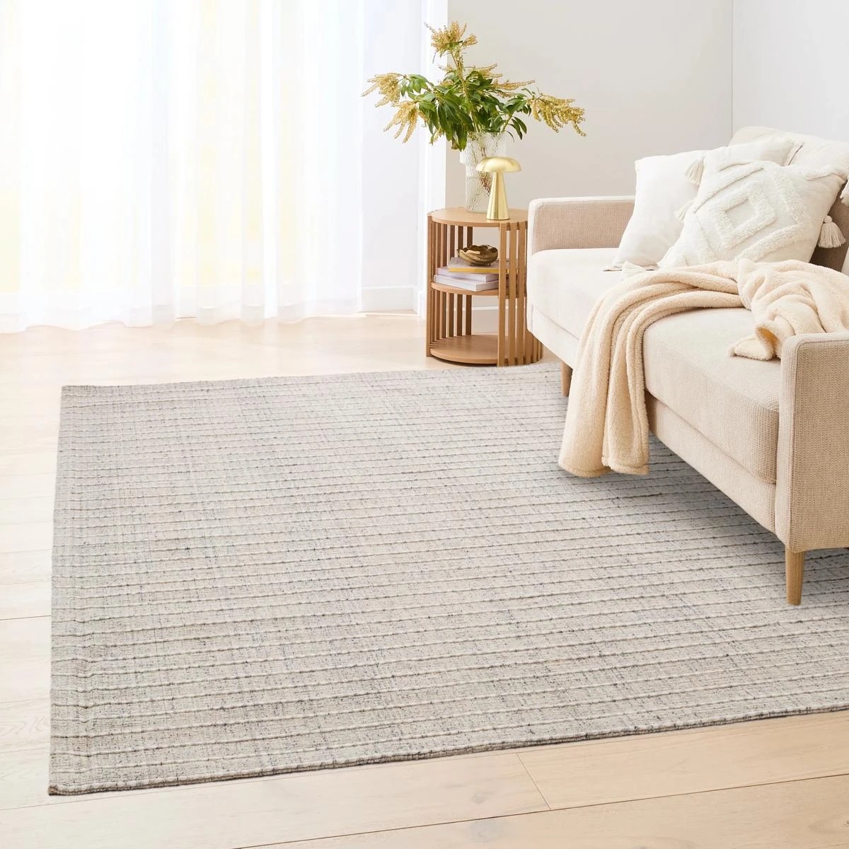 1 Arlo Wool Rich Rug - Grey, Large - 235cm x 160cm, 1 of 7