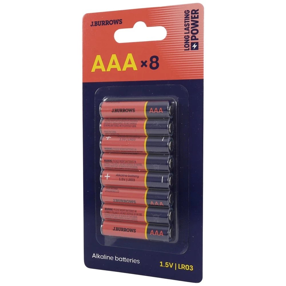 3 J.Burrows AAA Batteries 8 Pack, 3 of 6