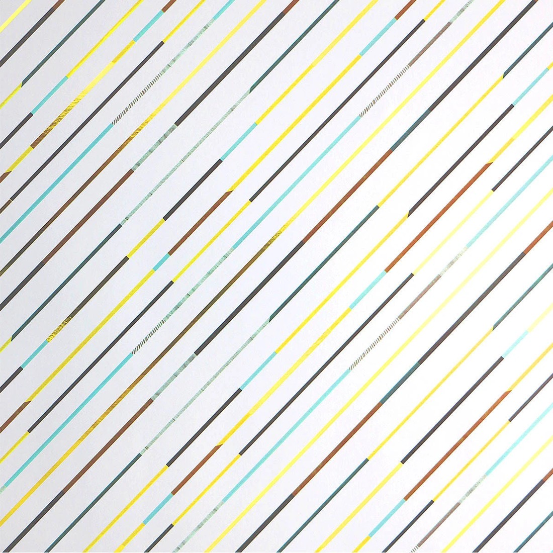3 Hallmark Luxury Foil Gift Wrap Roll - Mixed Stripes, 3 of 3
