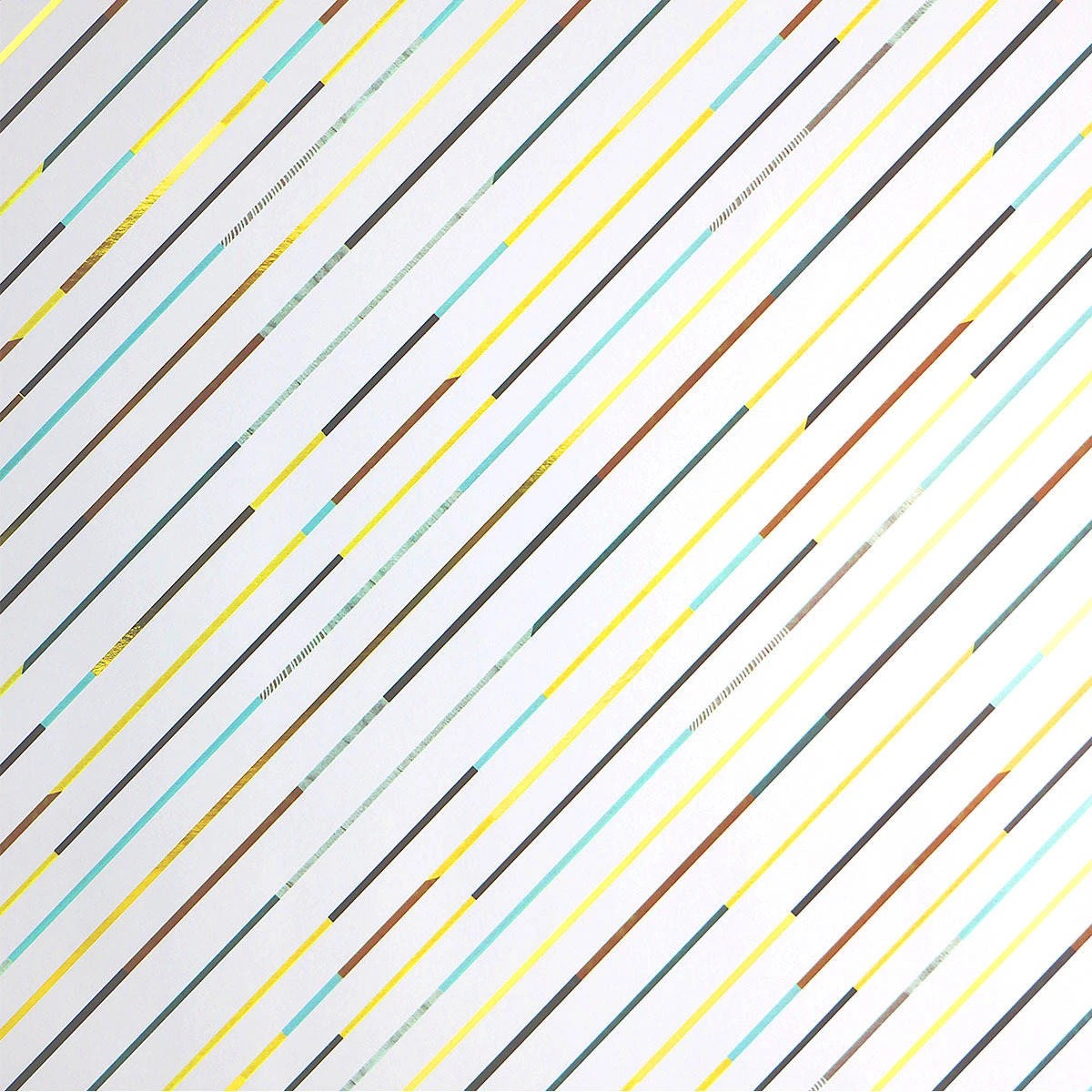 3 Hallmark Luxury Foil Gift Wrap Roll - Mixed Stripes, 3 of 3