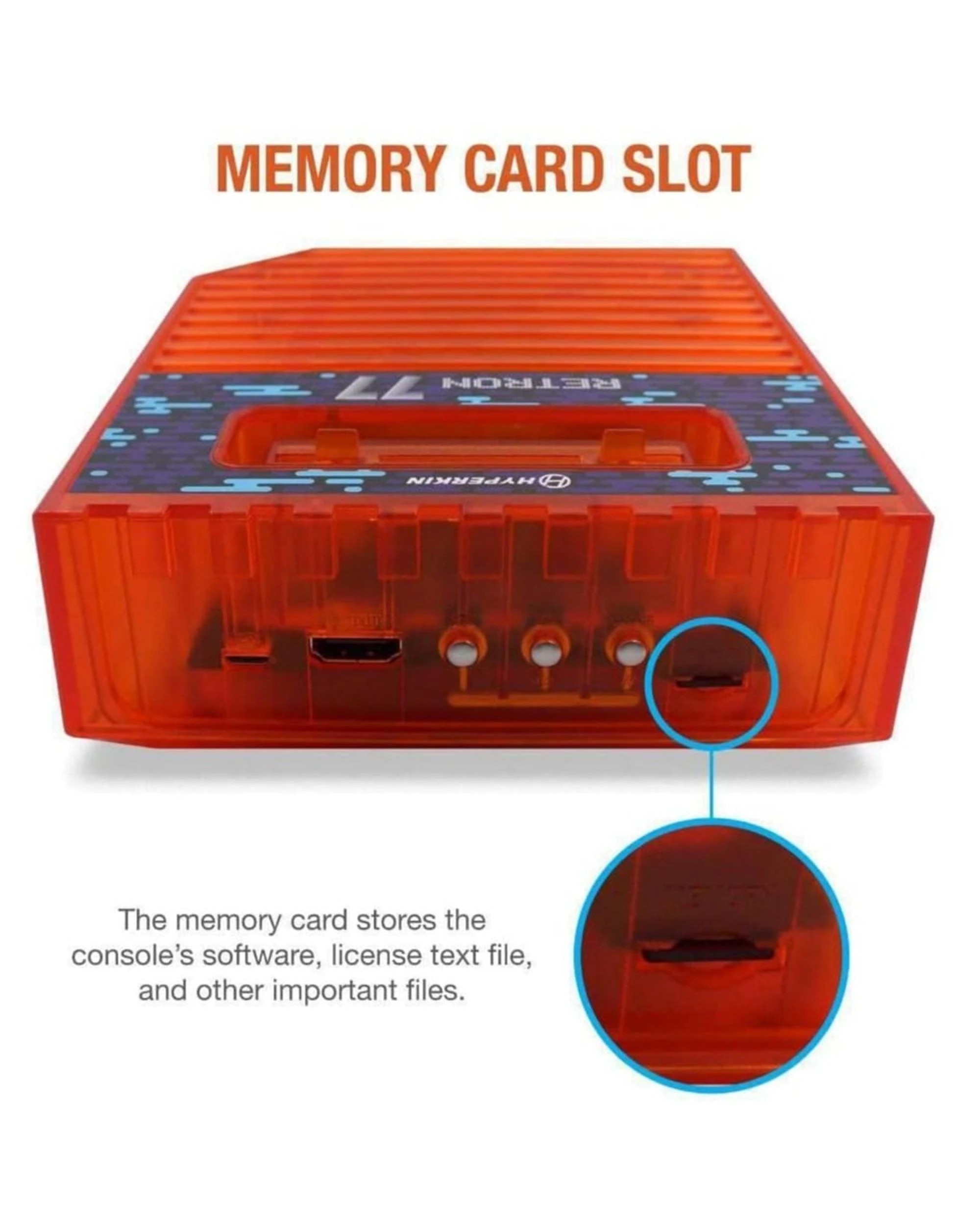 6 RetroN 77 HD 2600 Gaming Console - Retro Amber - Orange, 6 of 9