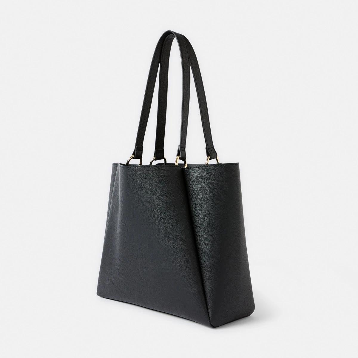 3 PU Tote Bag BLACK, 3 of 6