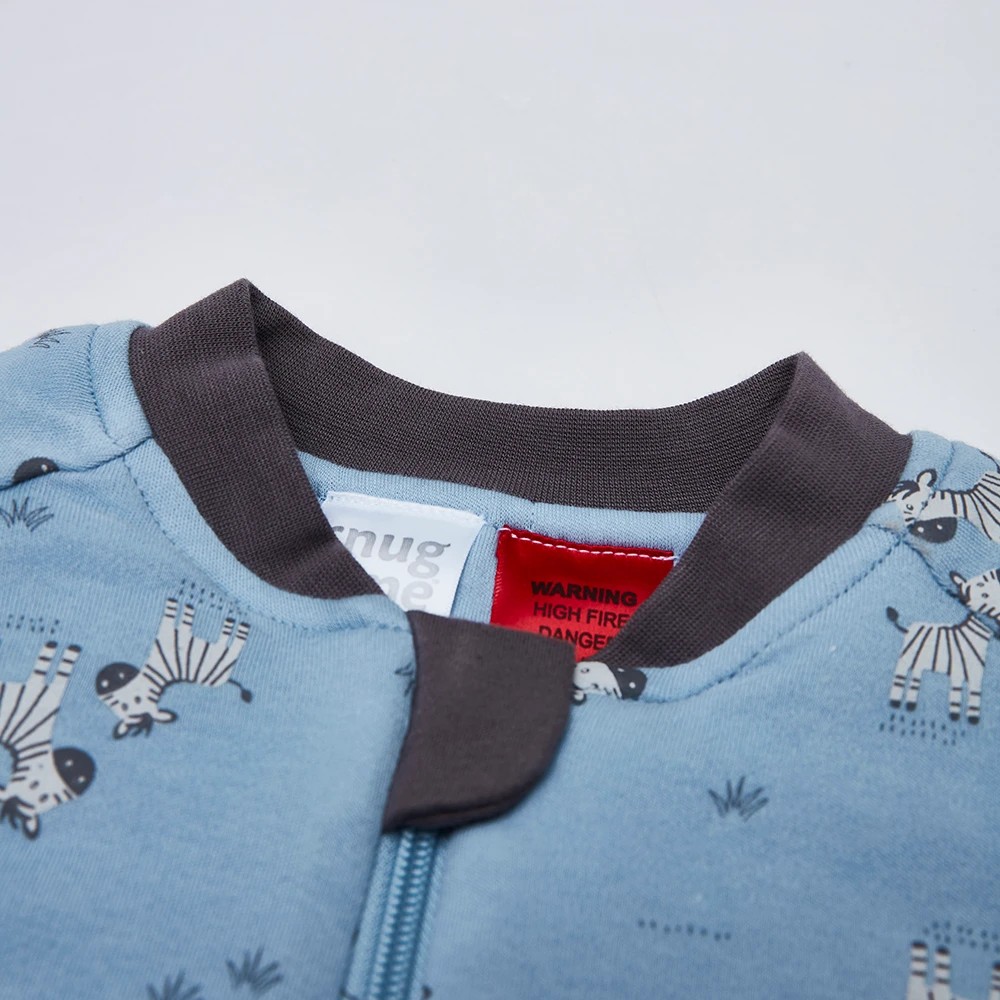 3 Snugtime Printed Long Sleeve Padded Sleeping Bag Zebra Medium, 3 of 6