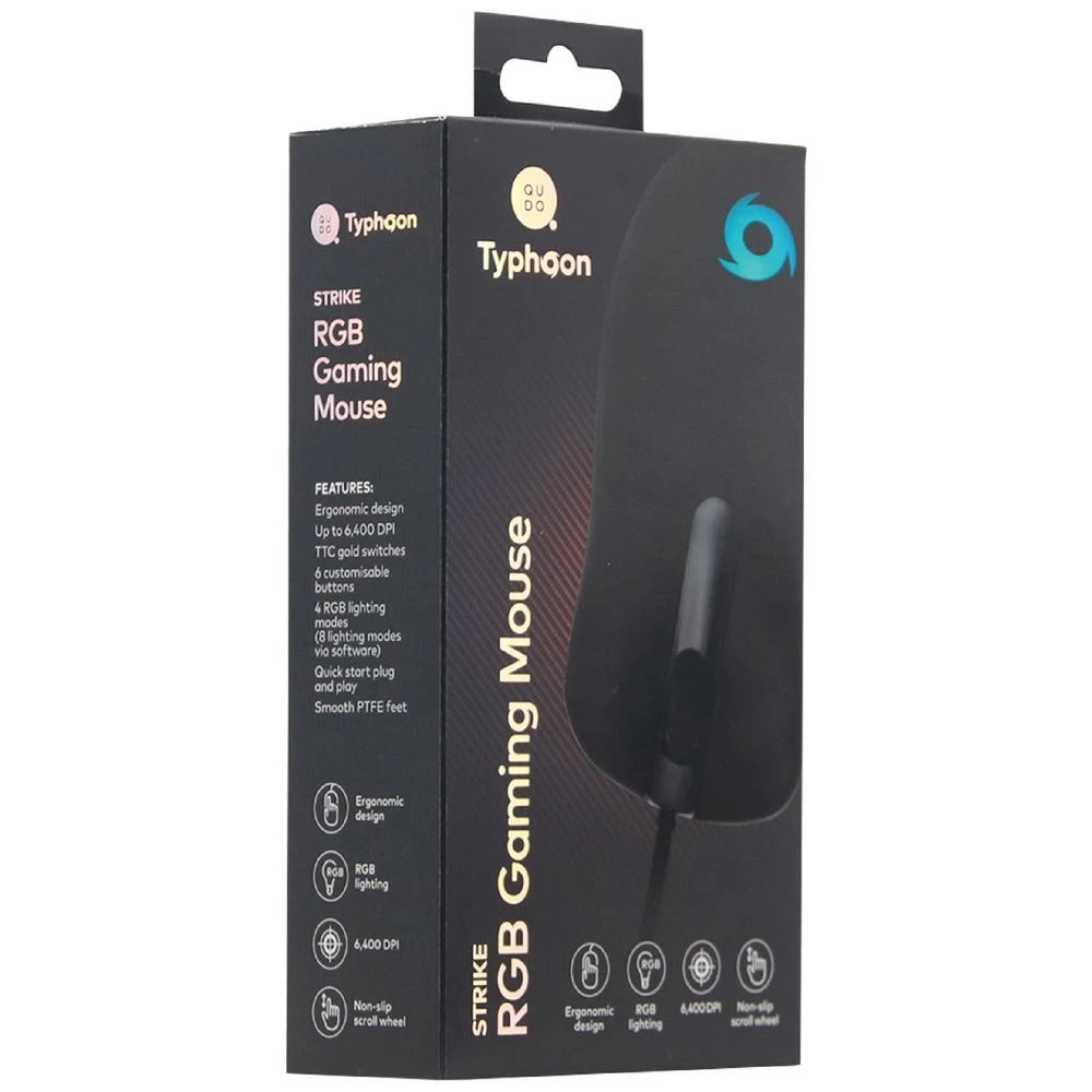 6 Typhoon Strike RGB Ergonomic Mouse, 6 of 6